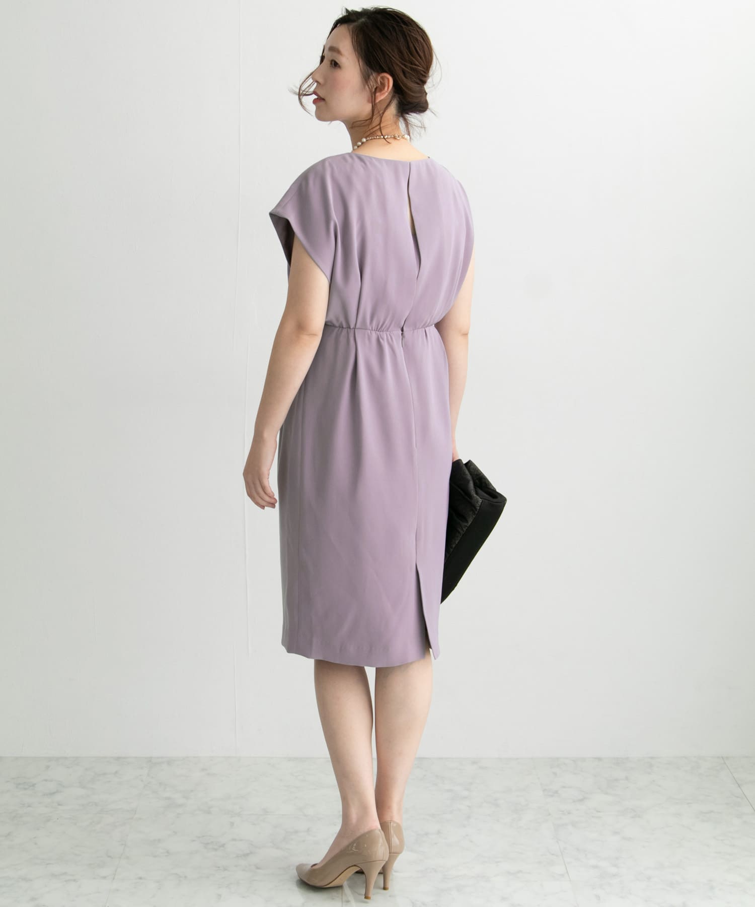 バックスリットドレス LILAC FREE