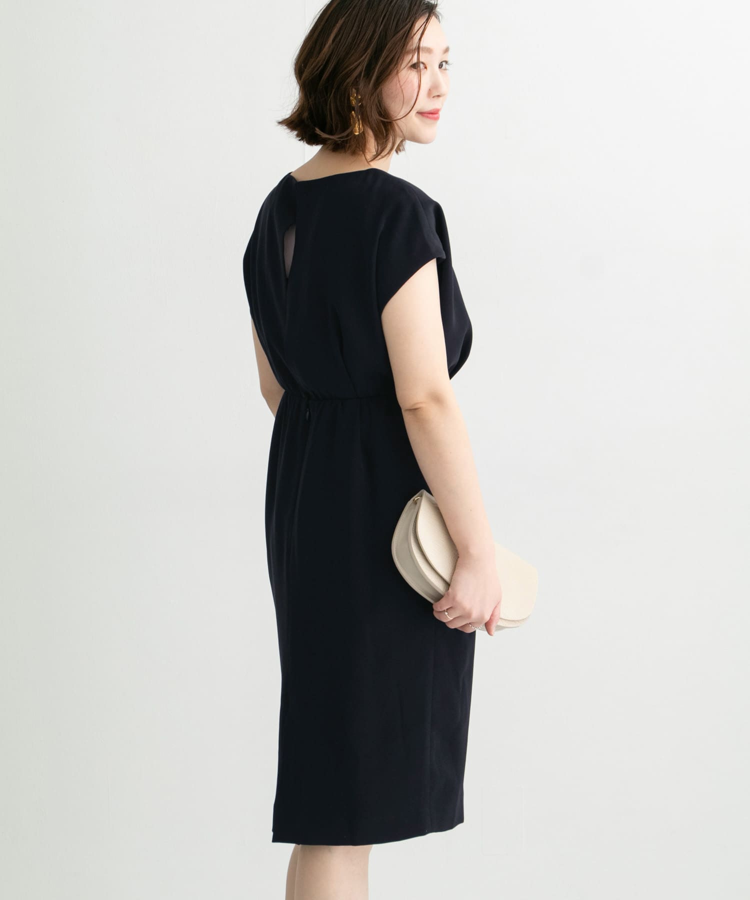 バックスリットドレス BLACK FREE