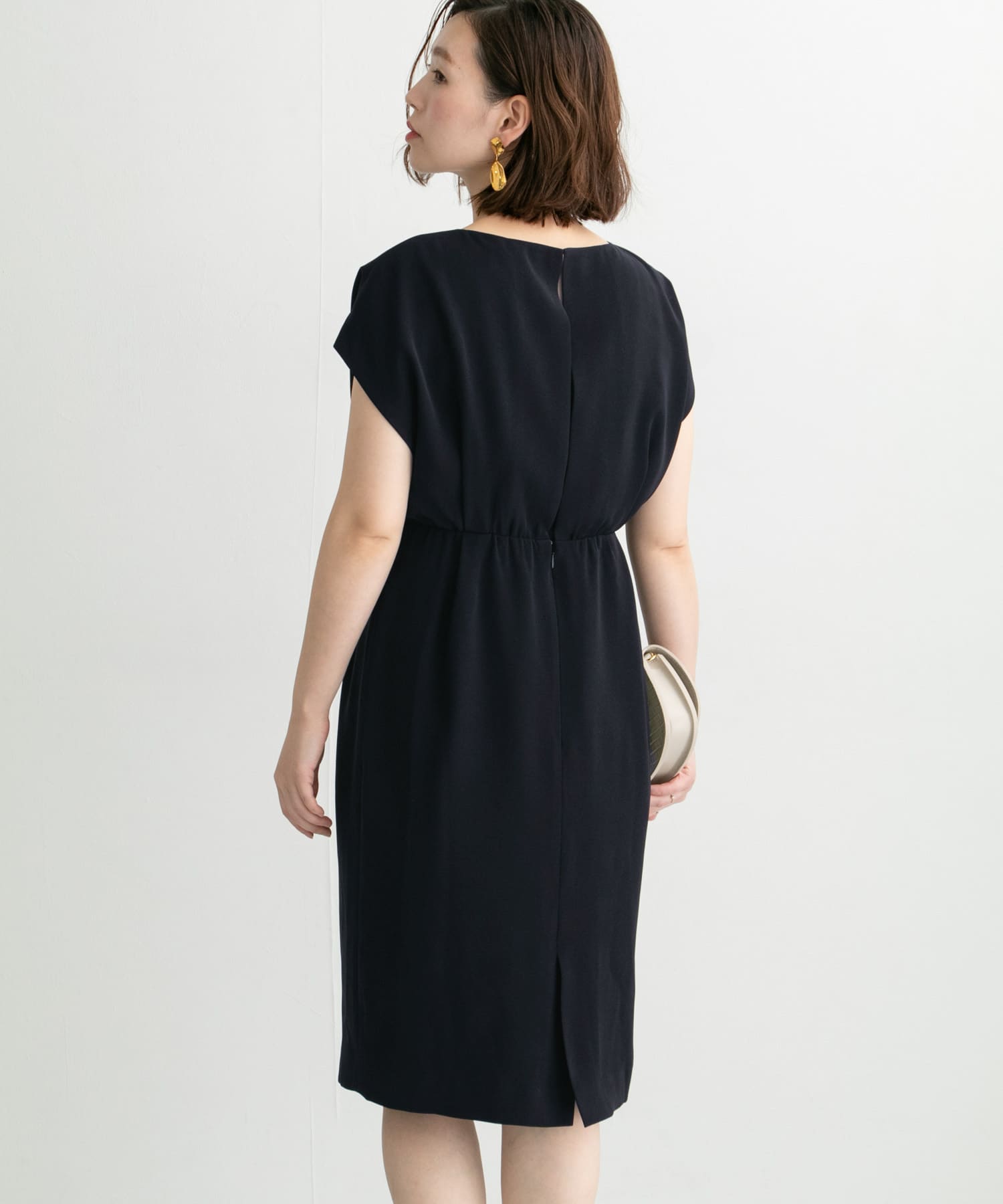 バックスリットドレス BLACK FREE