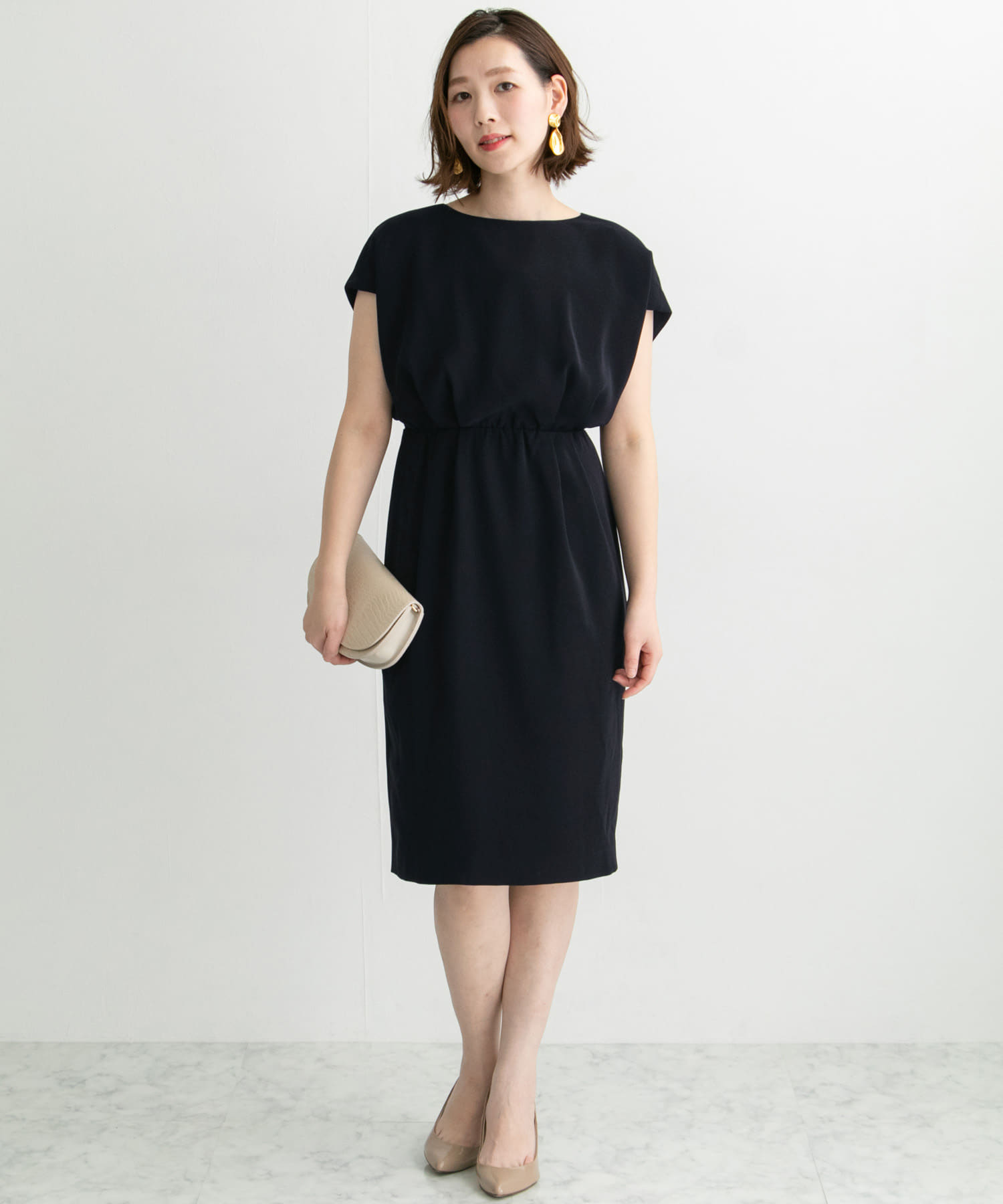 バックスリットドレス BLACK FREE