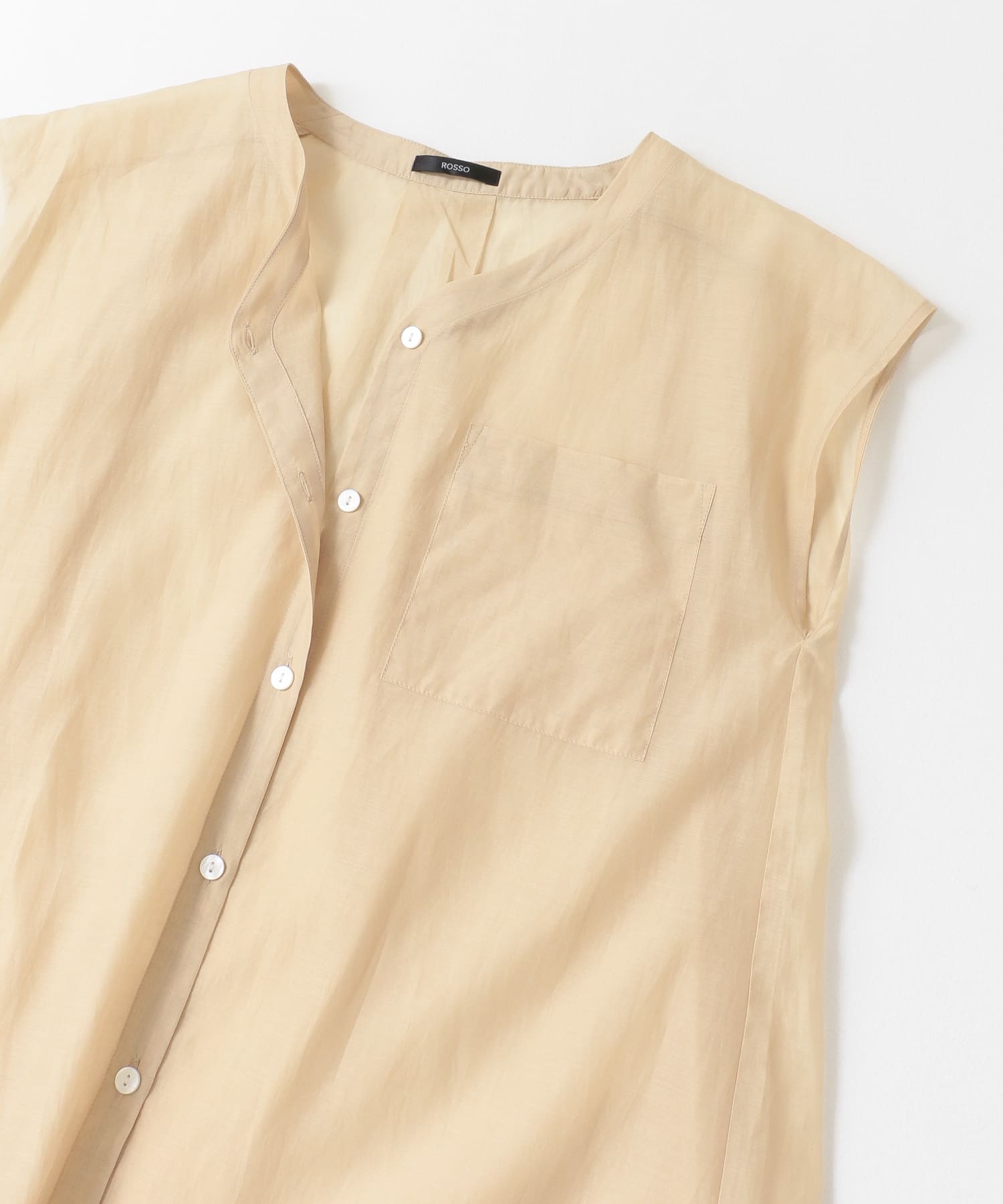 コットンシルクフレンチガウンワンピース BEIGE FREE