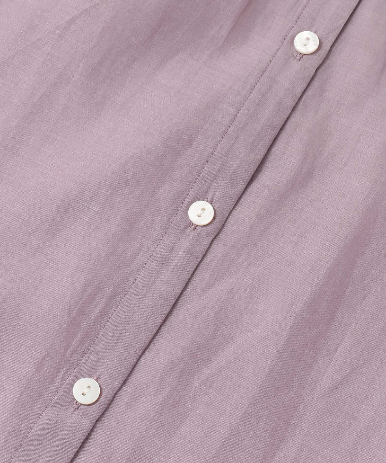 コットンシルクフレンチガウンワンピース PURPLE FREE