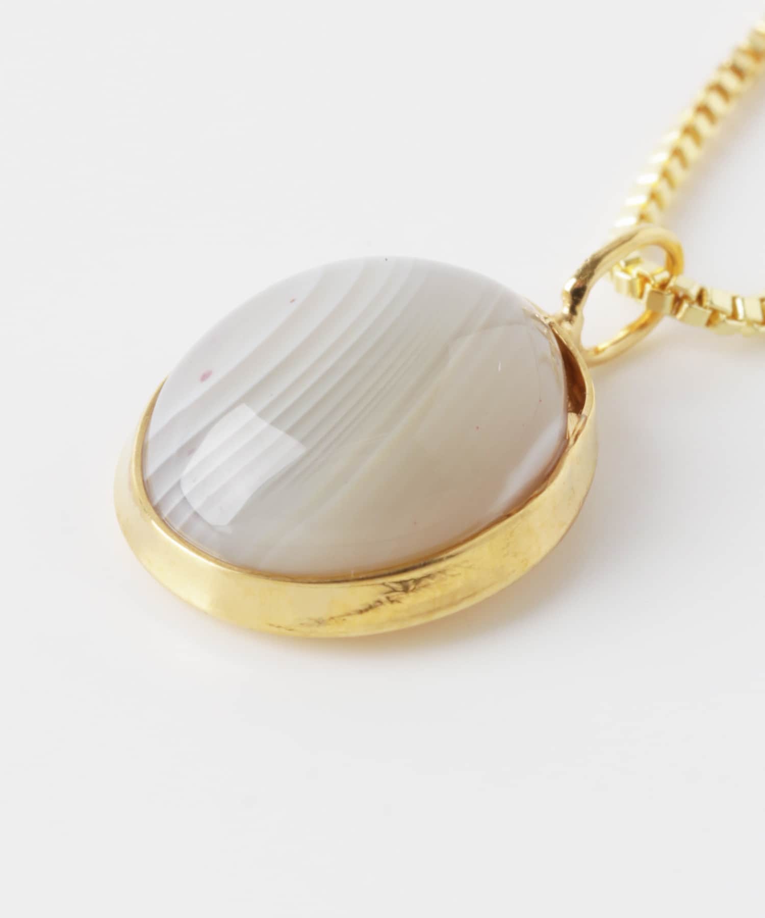 Favorible　natural stone necklace BEIGE 41