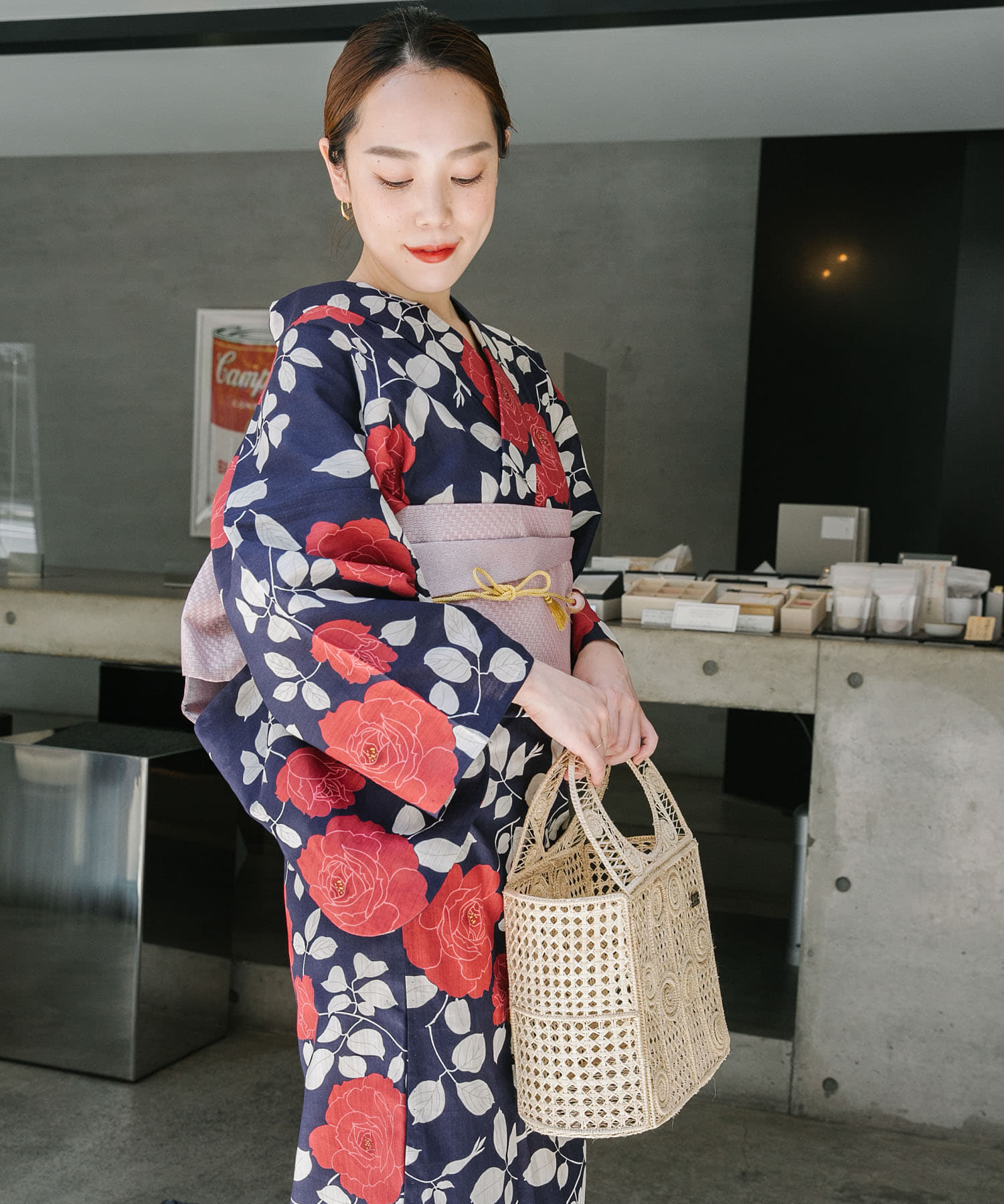 綿麻ゆかた 薔薇(FREE 紺): その他｜URBAN RESEARCH公式ファッション通販