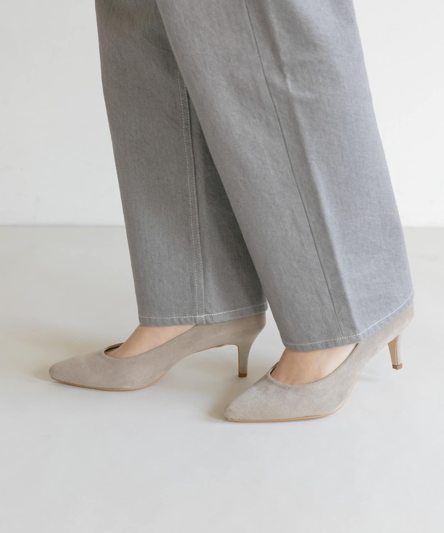 『MADE IN JAPAN』オリジナルスウェードパンプス MOCHA 22.5