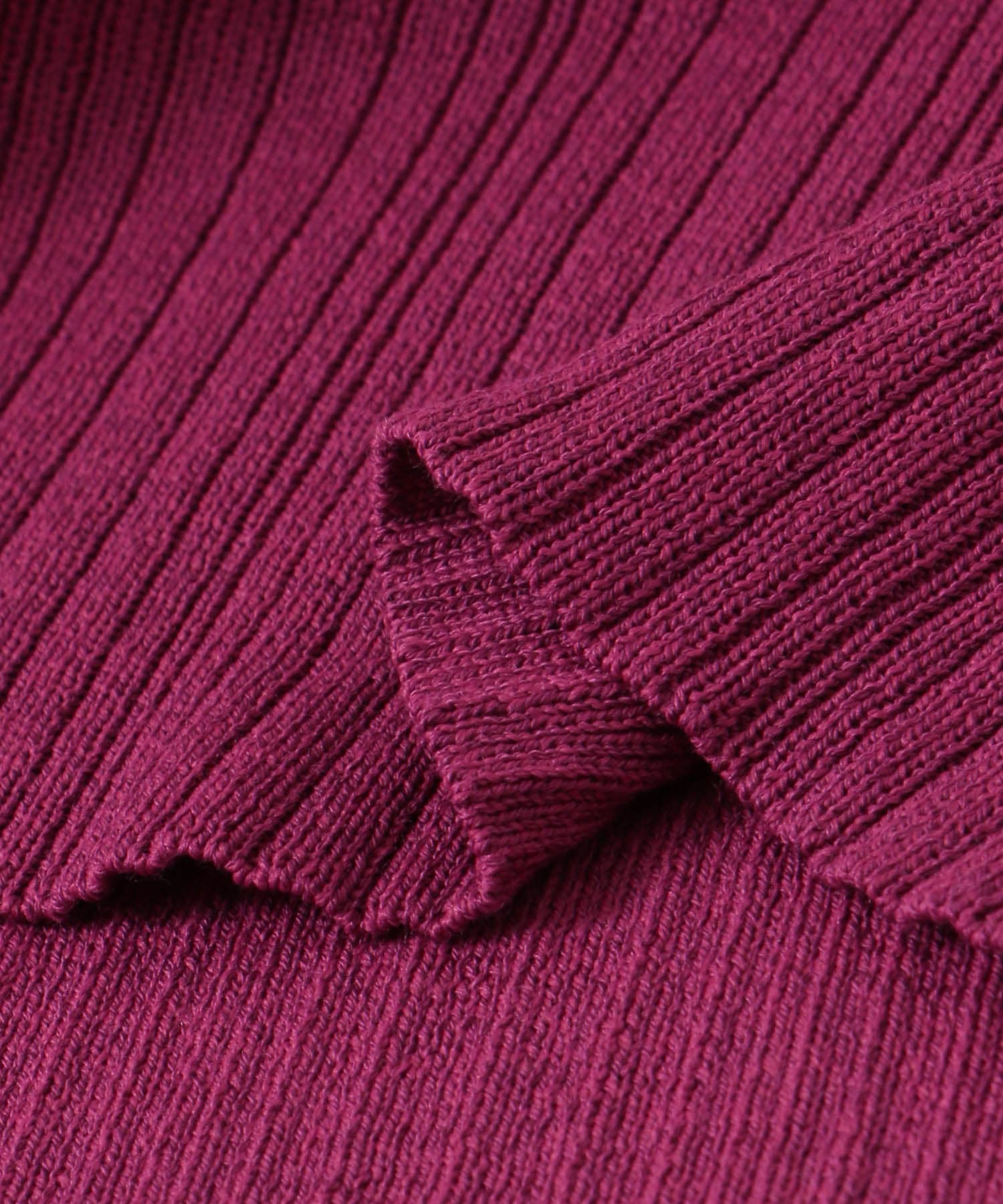 F by ROSSO　ウォッシャブルニットリブパンツ PLUM 36