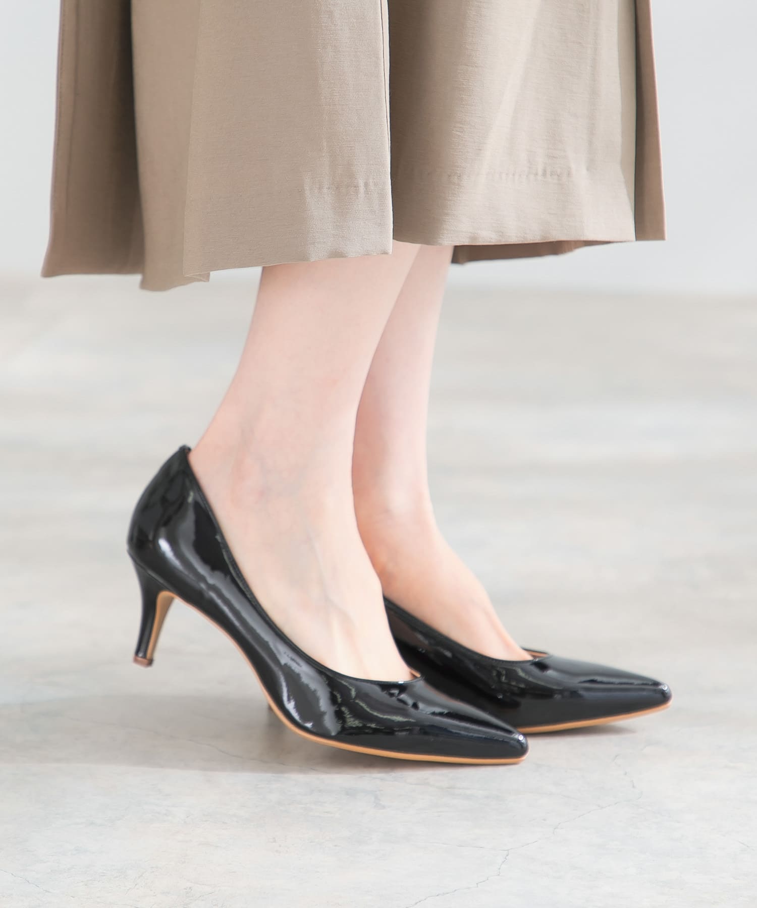 オリジナルエナメルパンプス BLACK 22.5