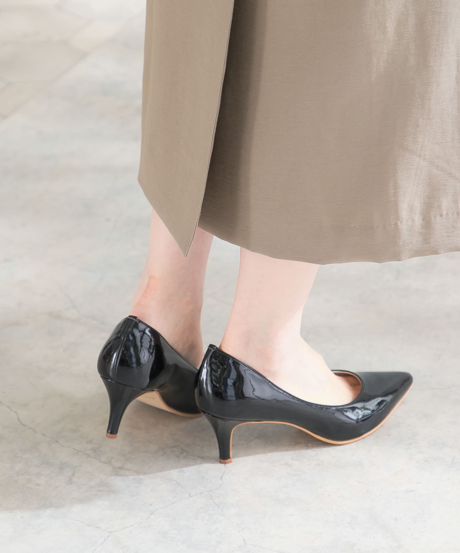 オリジナルエナメルパンプス BLACK 22.5