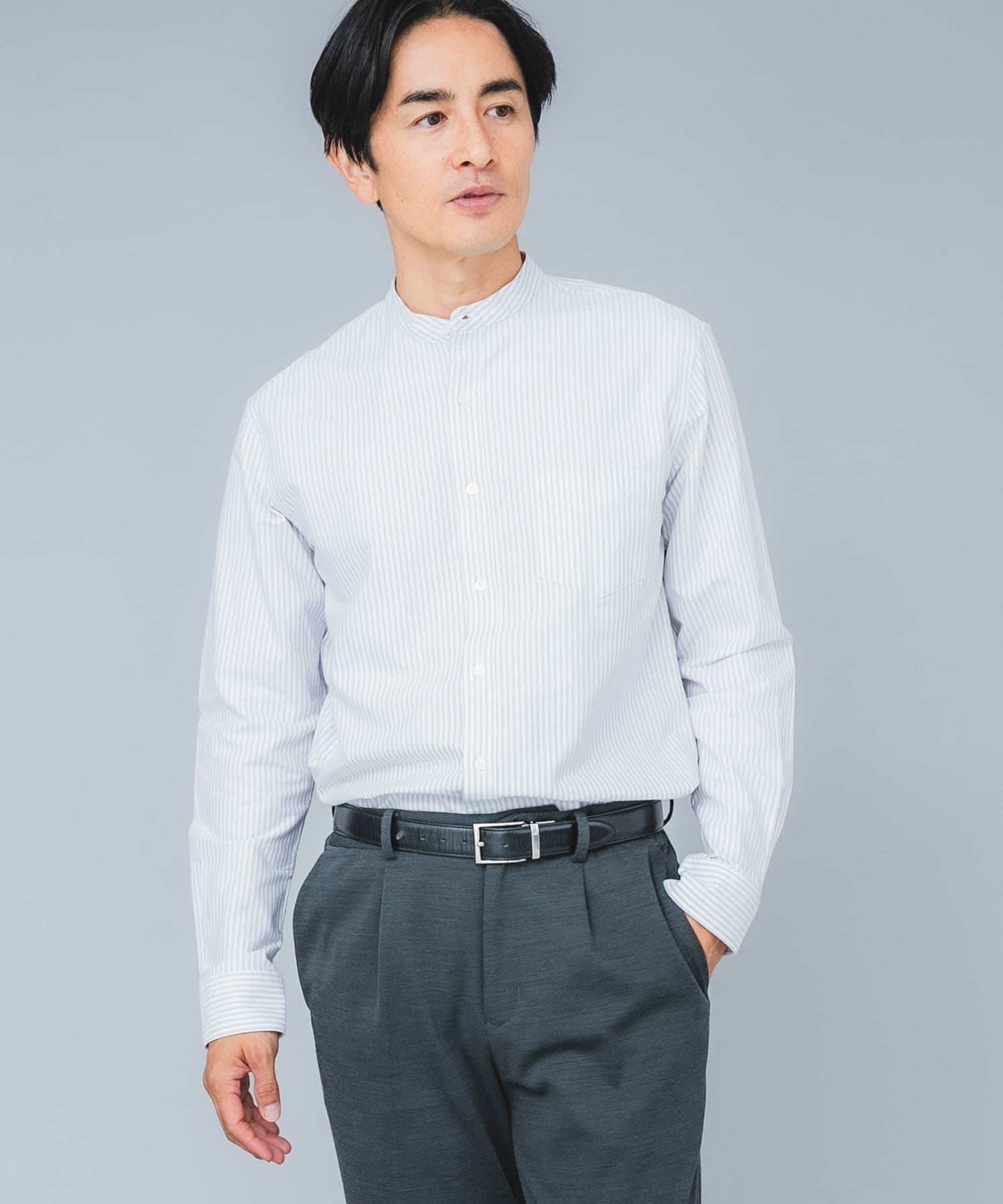 『WEB限定』『XXLサイズあり』『抗菌/消臭』ハイパフォーマンスオックスバンドカラーシャツ