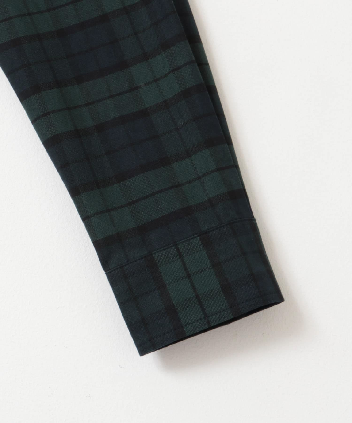 『WEB限定』『XXLサイズあり』『抗菌/消臭』ハイパフォーマンスオックスバンドカラーシャツ BLK WATCH S