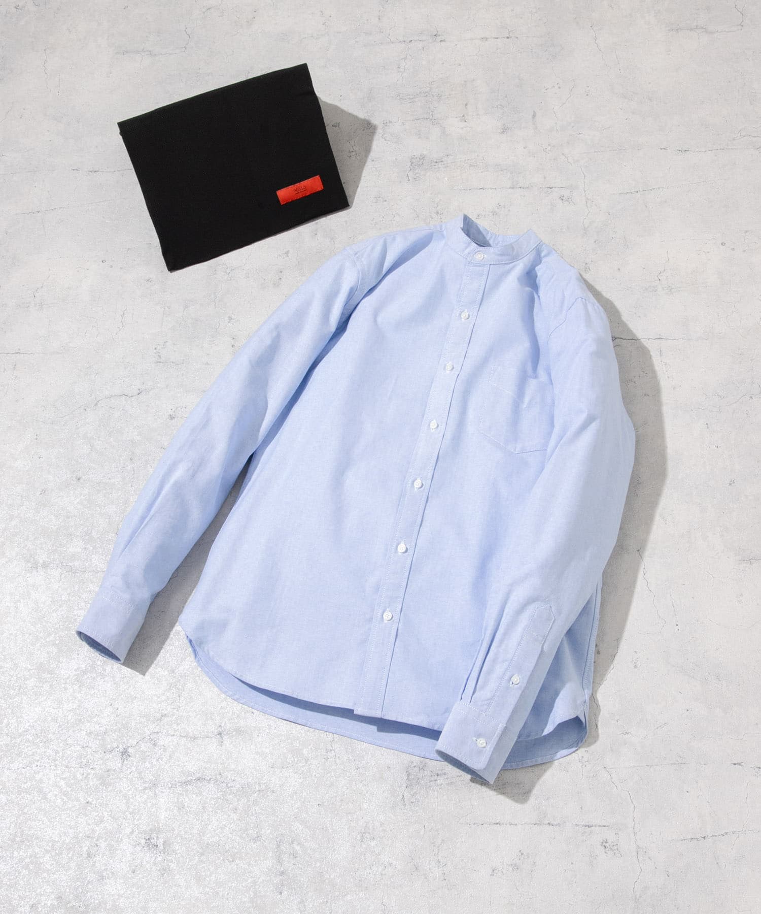 『WEB限定』『XXLサイズあり』『抗菌/消臭』ハイパフォーマンスオックスバンドカラーシャツ SAX L