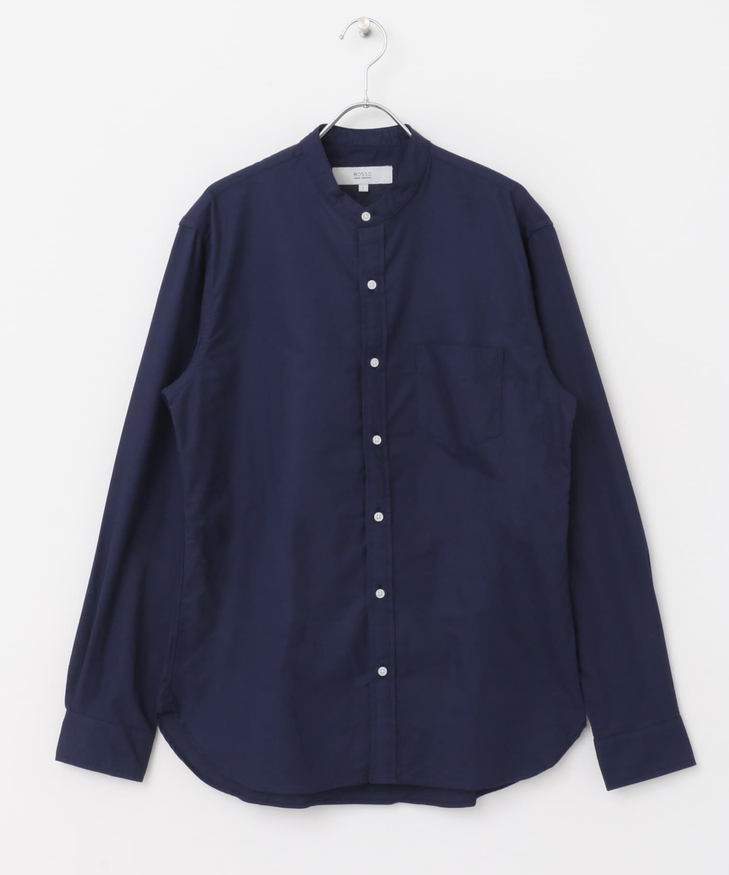 『WEB限定』『XXLサイズあり』『抗菌/消臭』ハイパフォーマンスオックスバンドカラーシャツ NAVY S
