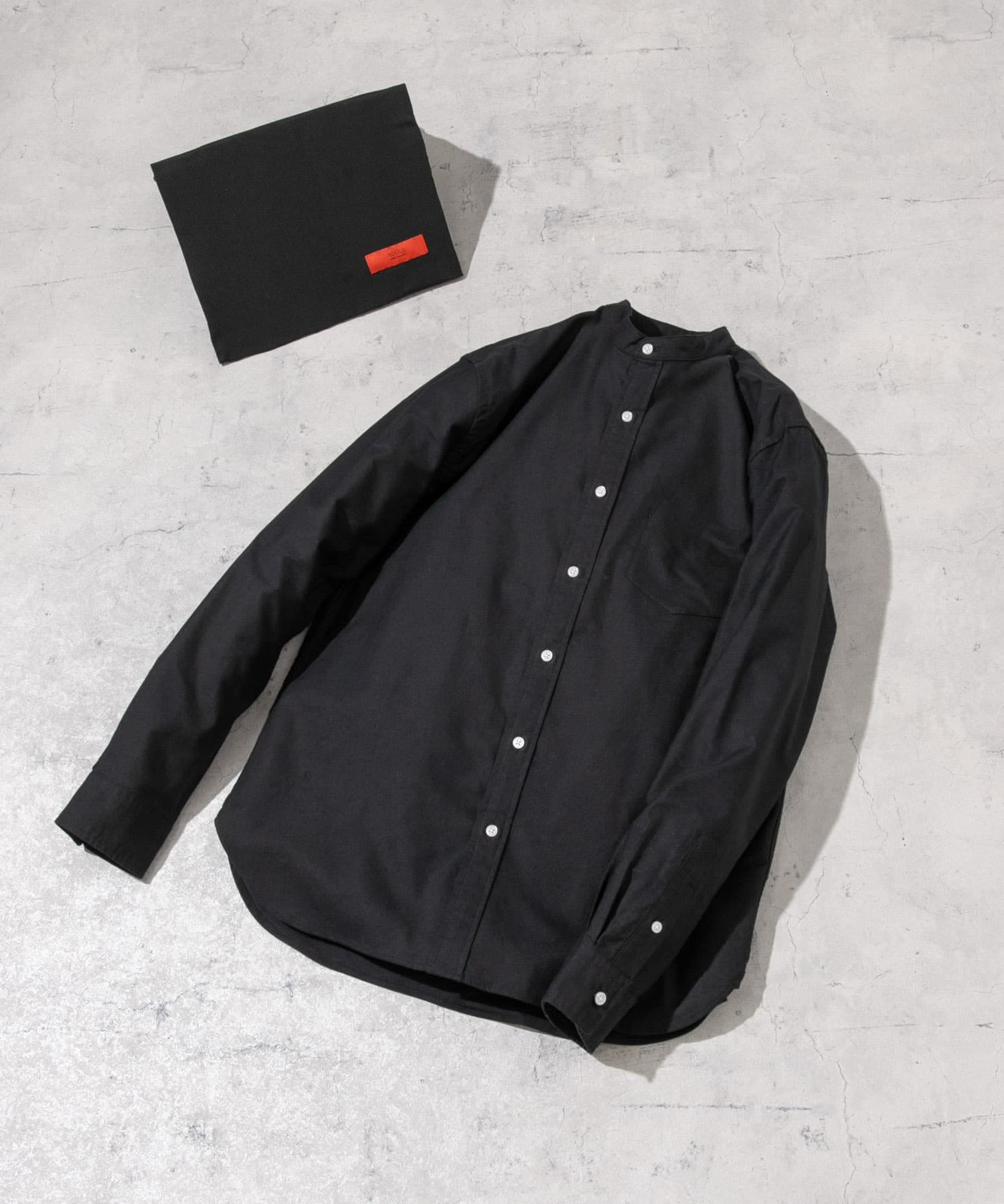 『WEB限定』『XXLサイズあり』『抗菌/消臭』ハイパフォーマンスオックスバンドカラーシャツ BLACK M