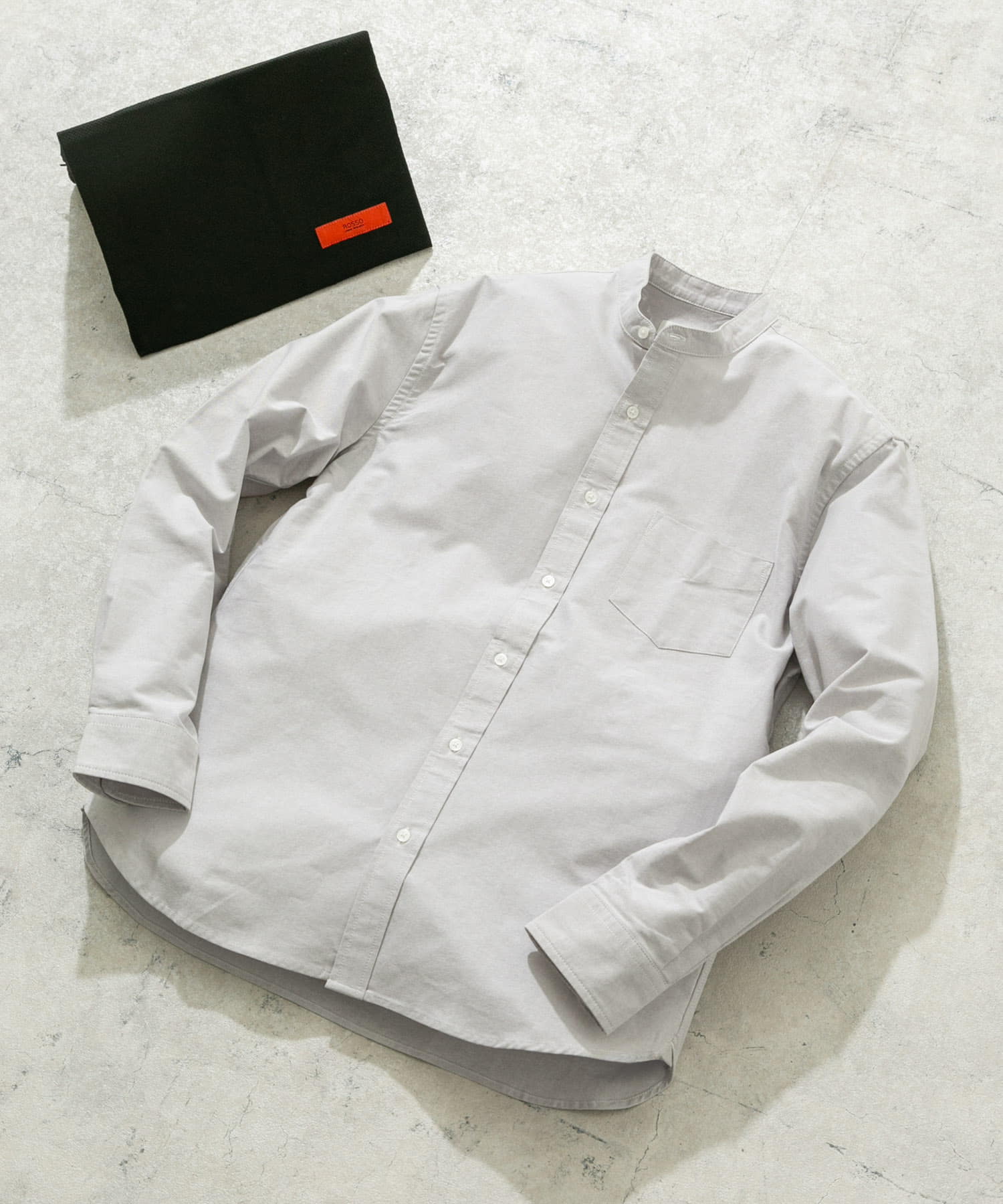 『WEB限定』『XXLサイズあり』『抗菌/消臭』ハイパフォーマンスオックスバンドカラーシャツ GRAY S