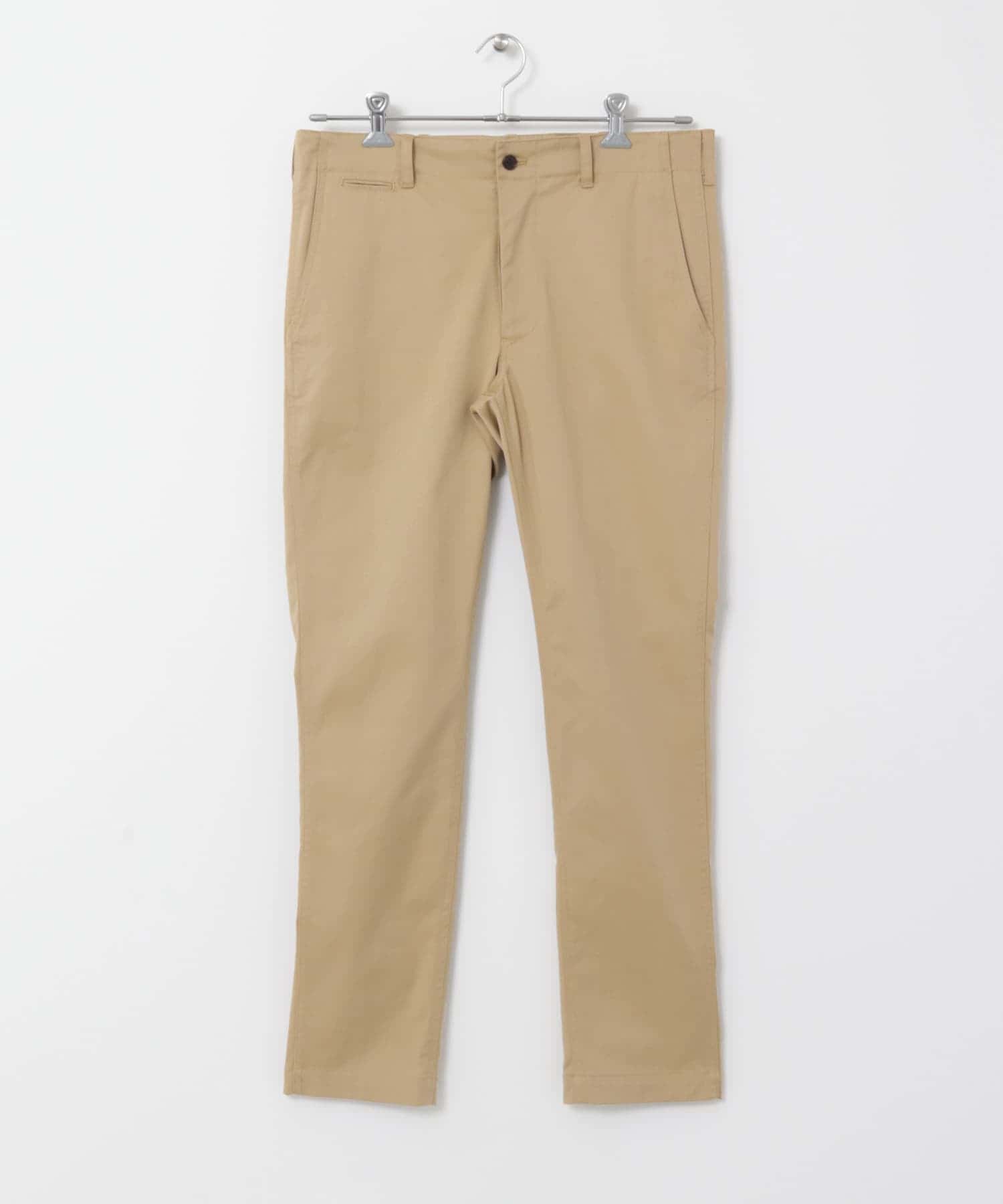 『SHORT(9分丈)サイズ / XLサイズあり』スリムストレッチテーパードチノパンツ BEIGE S