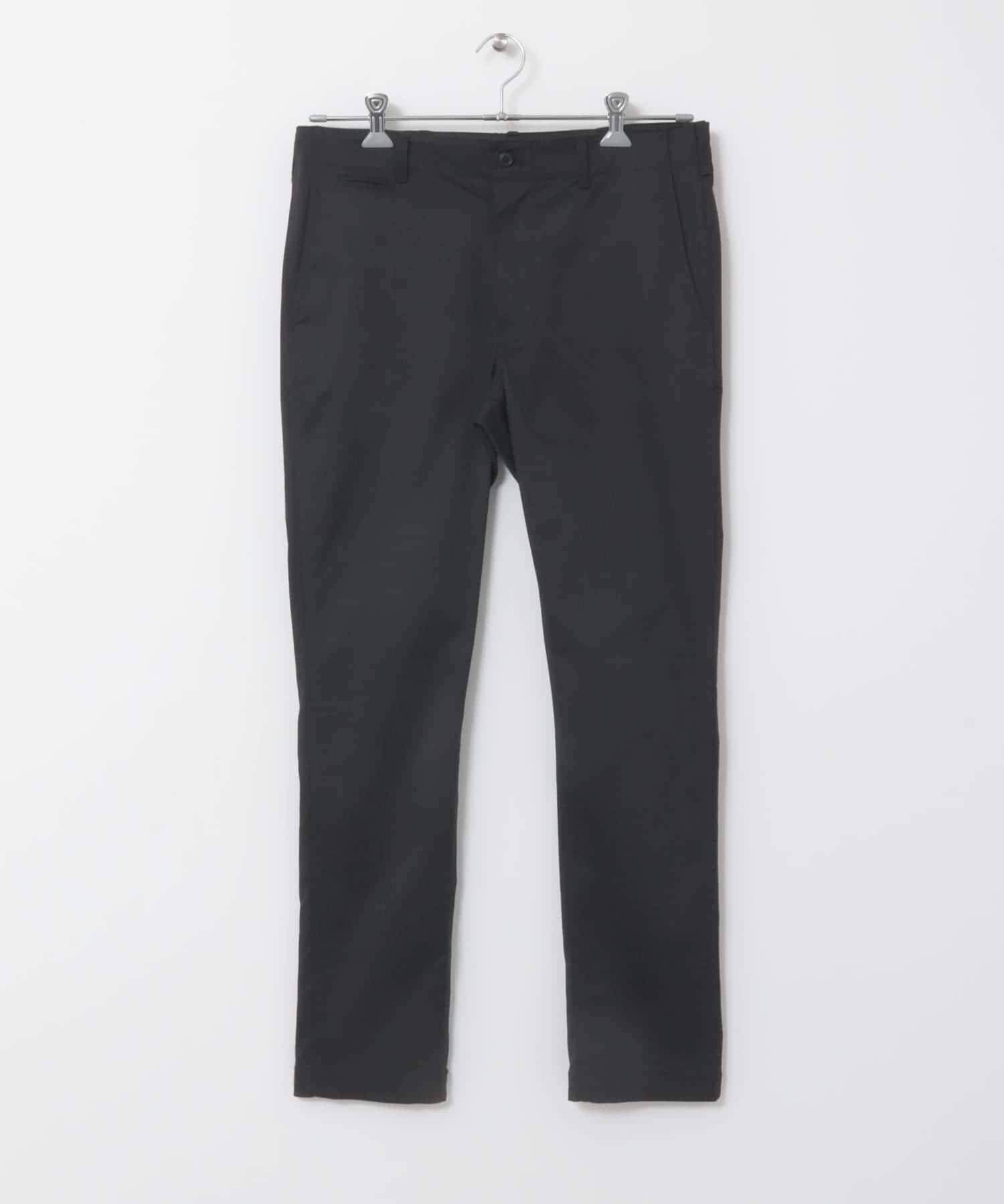 『SHORT(9分丈)サイズ / XLサイズあり』スリムストレッチテーパードチノパンツ BLACK S