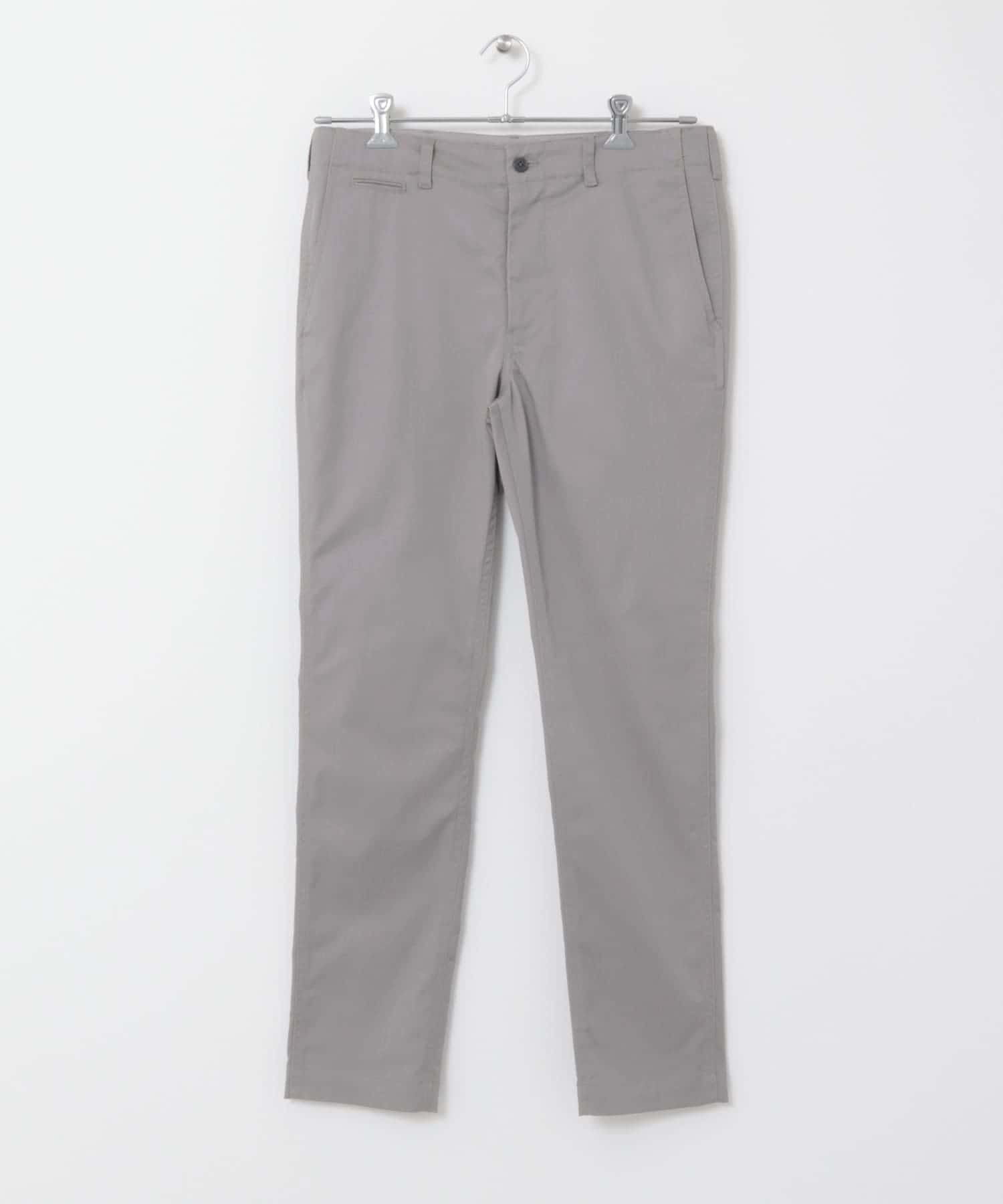 『SHORT(9分丈)サイズ / XLサイズあり』スリムストレッチテーパードチノパンツ GRAY S