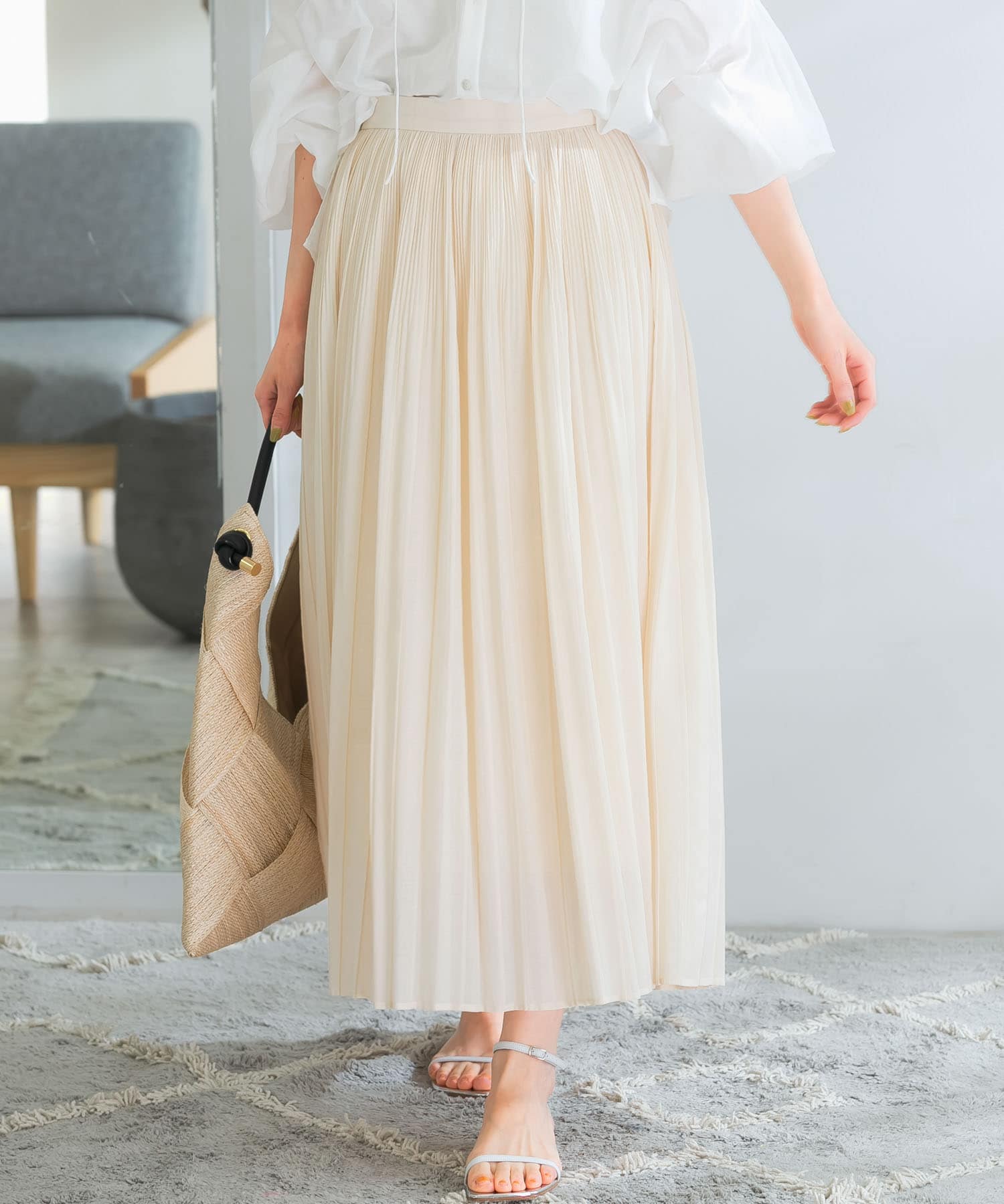 ランダムプリーツスカート