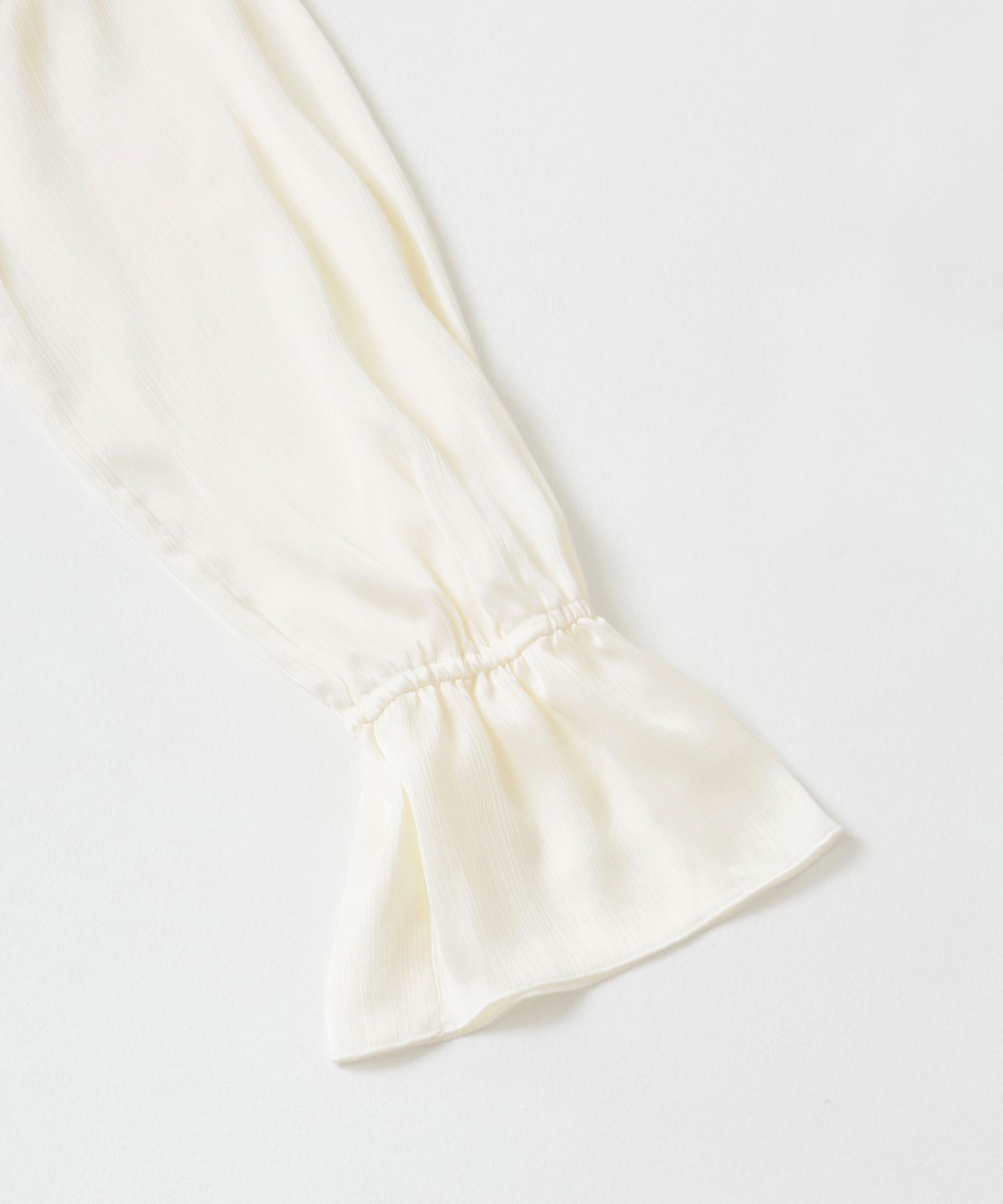 2WAYネックボリュームスリーブチュニック OFF WHITE FREE