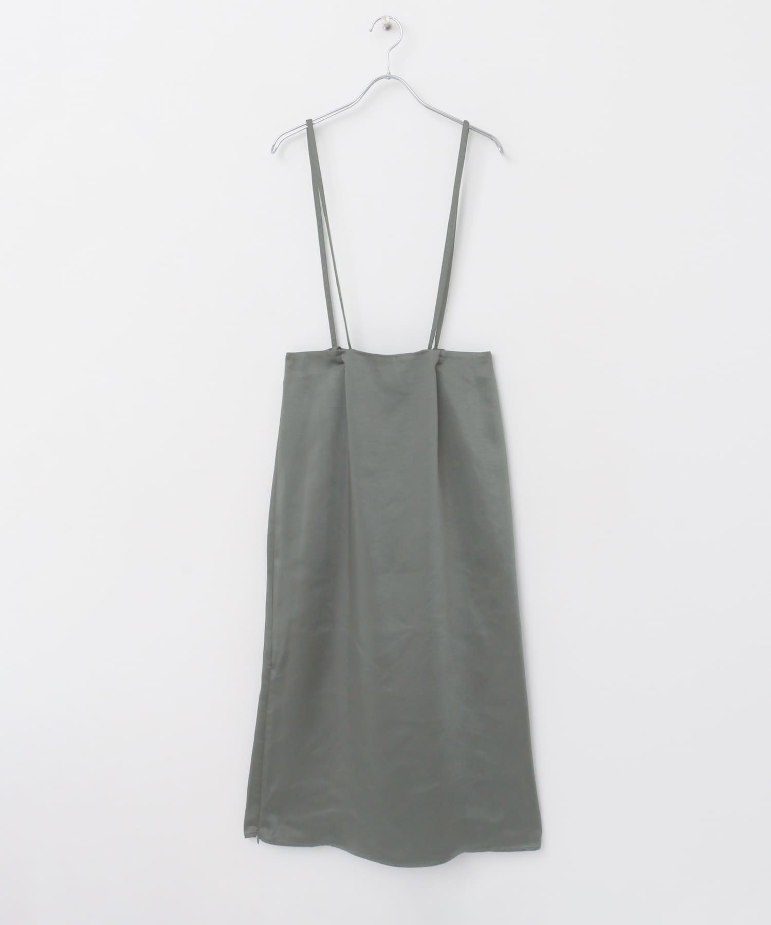 マルチウェイサテンナロースカート charcoal 36