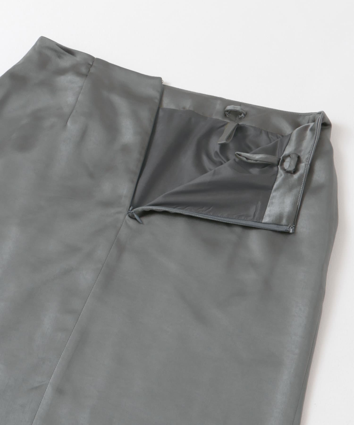 マルチウェイサテンナロースカート charcoal 36