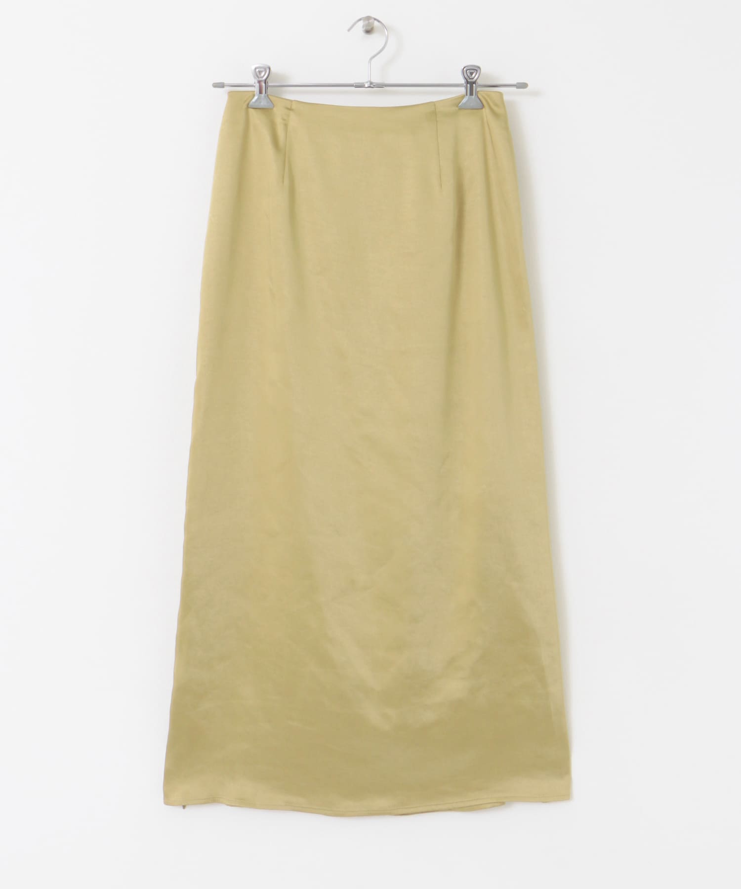 マルチウェイサテンナロースカート beige 36