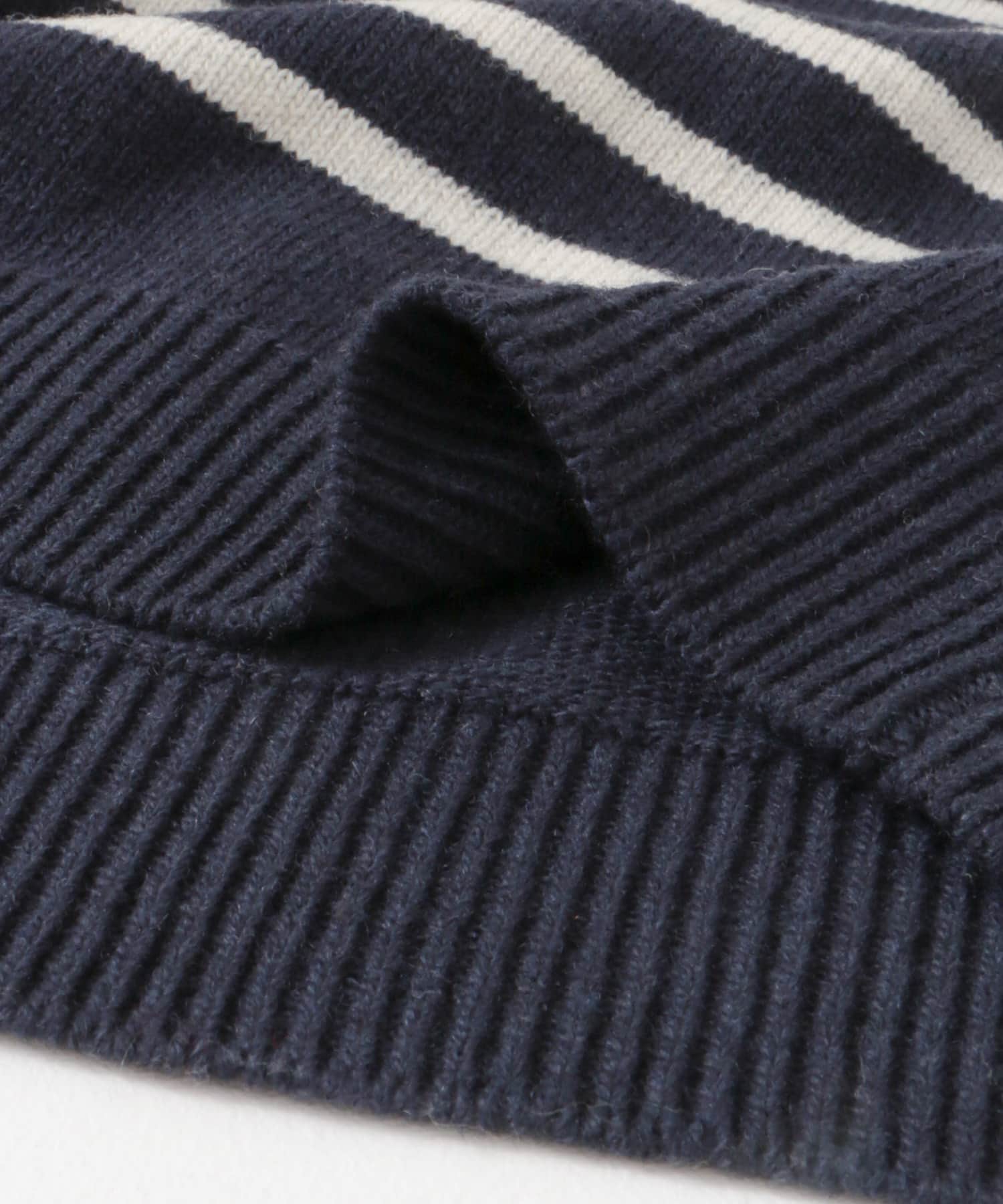『XLサイズあり』ボーダークルーネックニット NAVYxWHT S