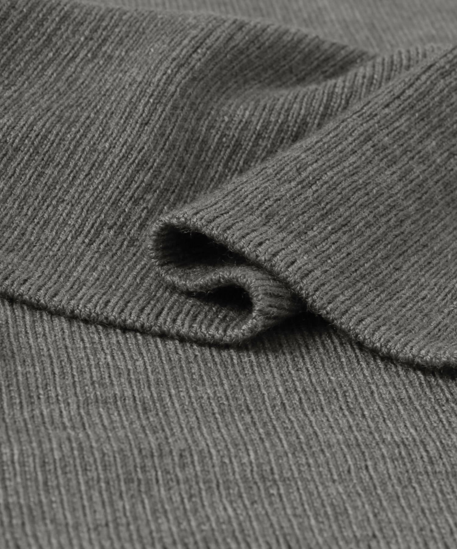 バックリボンハイネックリブニット GRAY FREE