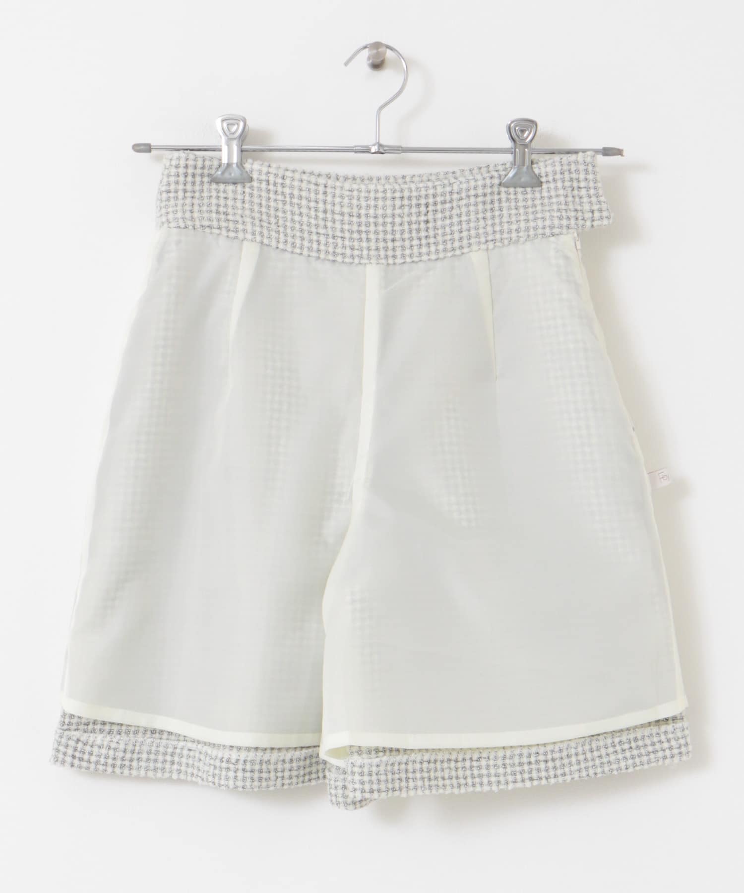 F by ROSSO　ツイードスカート風キュロットパンツ OFF WHITE 36