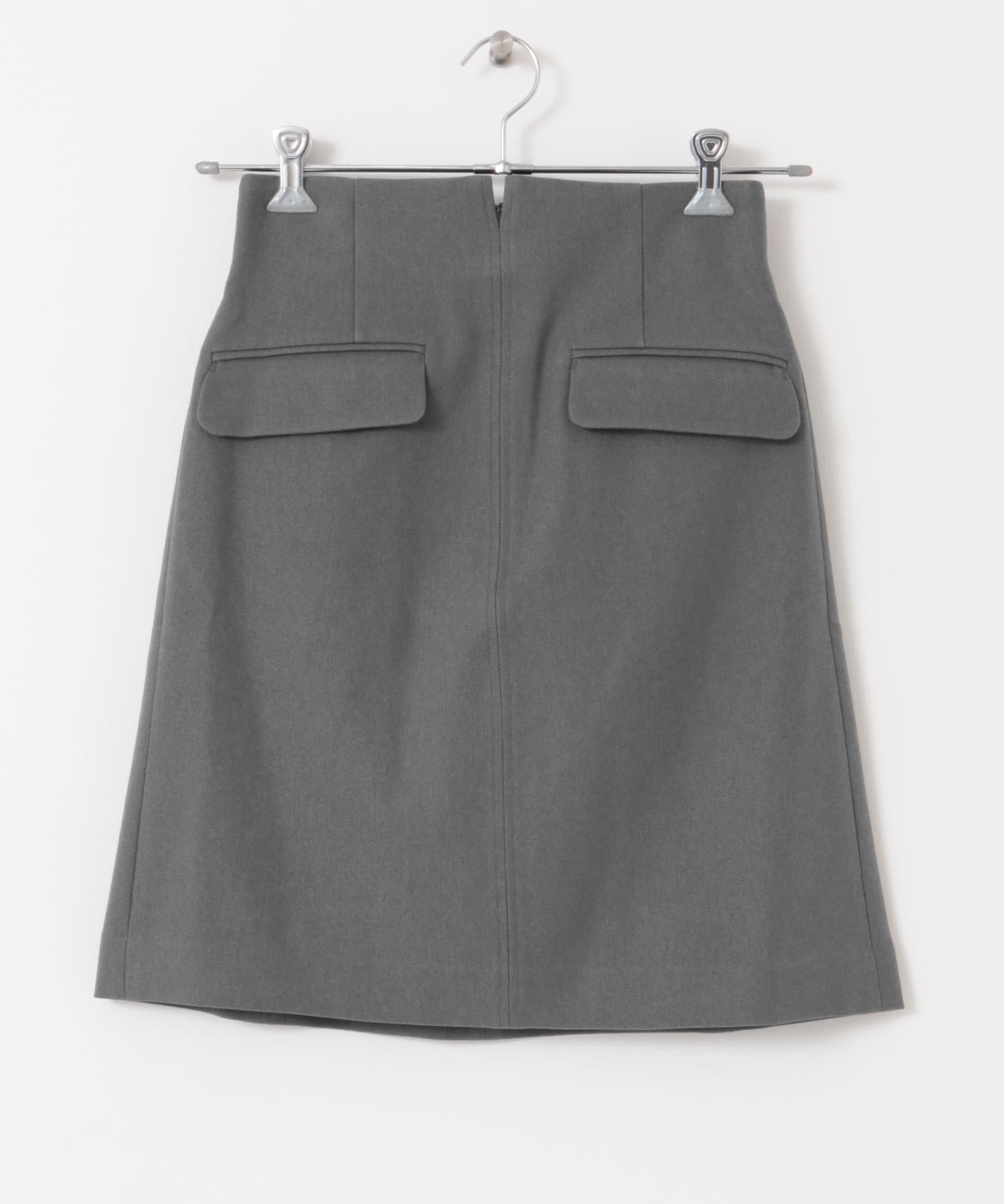 ポケット台形ミニスカート GRAY 36