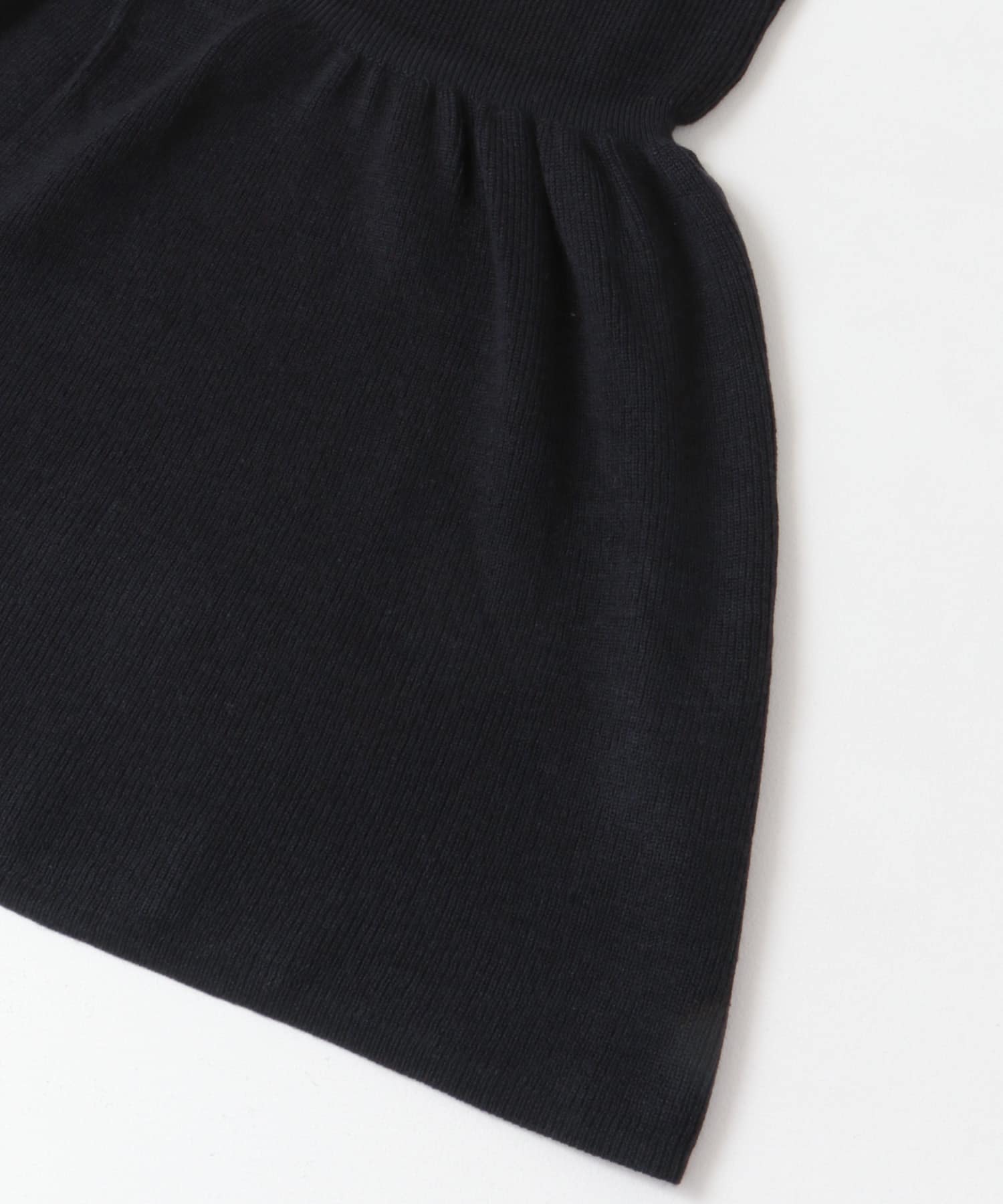 F by ROSSO　ウォッシャブル抗ピルニットワンピース D/NAVY 36