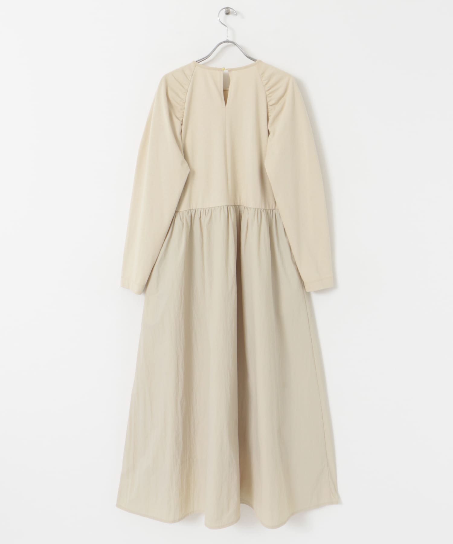 F by ROSSO　ドッキングAラインギャザーワンピース L/BEIGE 36