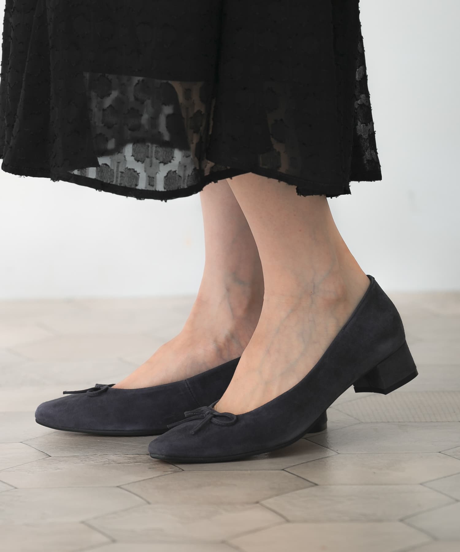 シープスエードバレエシューズ charcoal 36