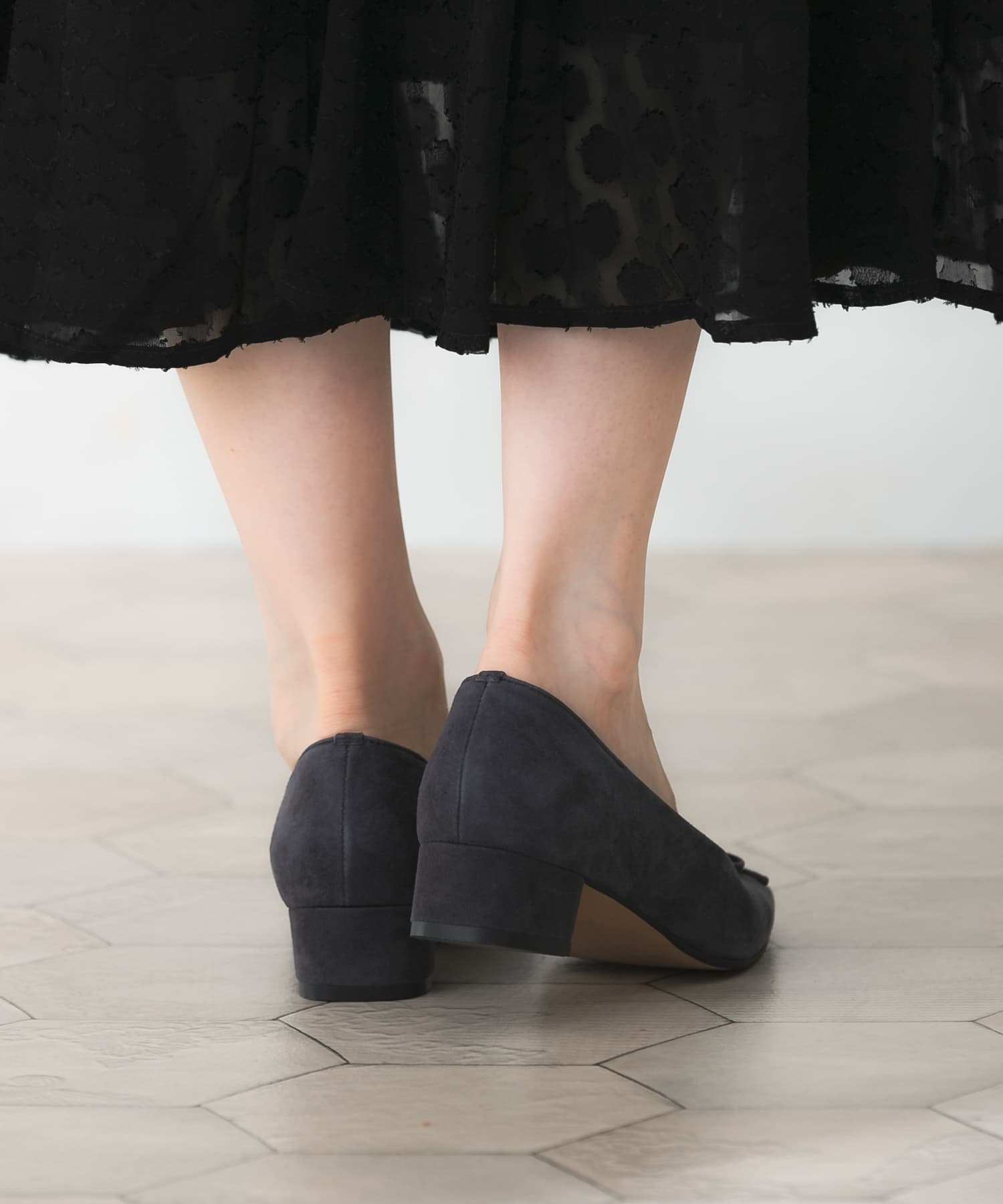 シープスエードバレエシューズ charcoal 36