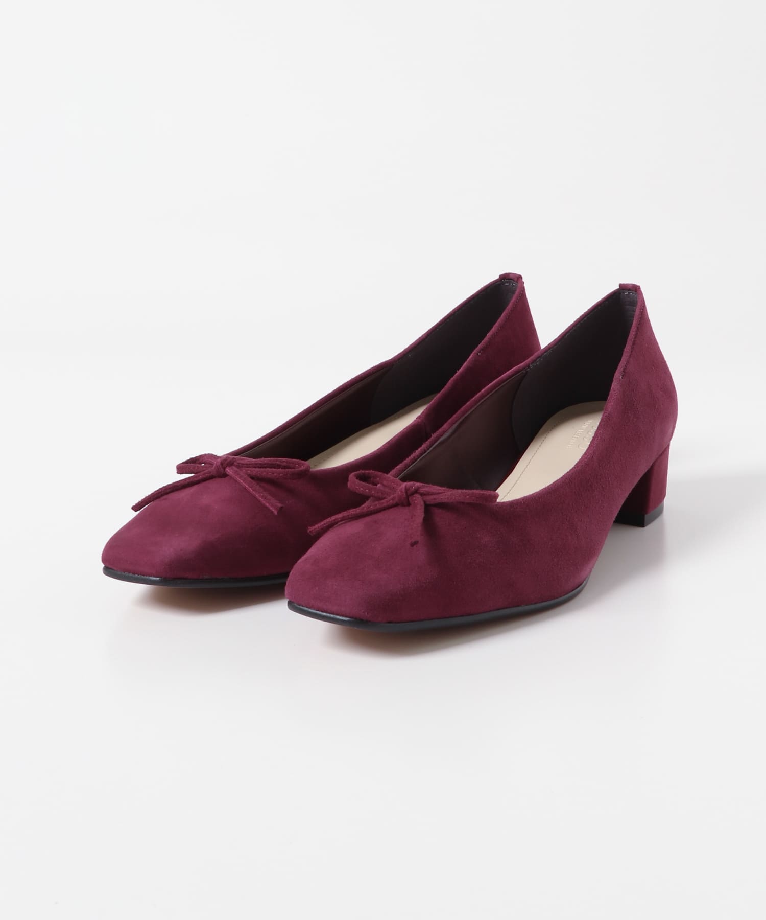 シープスエードバレエシューズ bordeaux 36