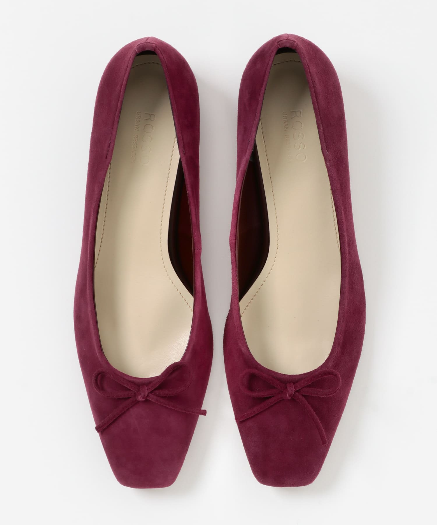 シープスエードバレエシューズ bordeaux 36