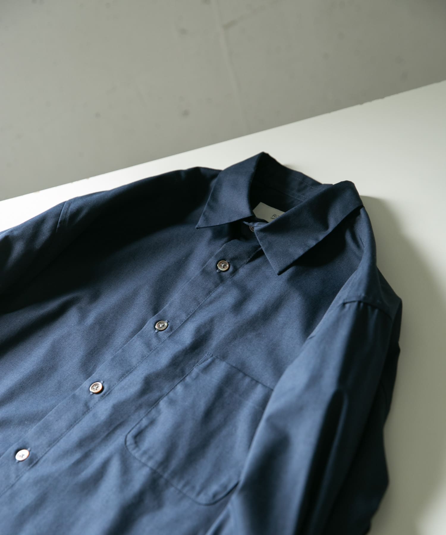 『XLサイズあり』『防シワ』『防臭』ハイパフォーマンスブロードレギュラーシャツ NAVY XL