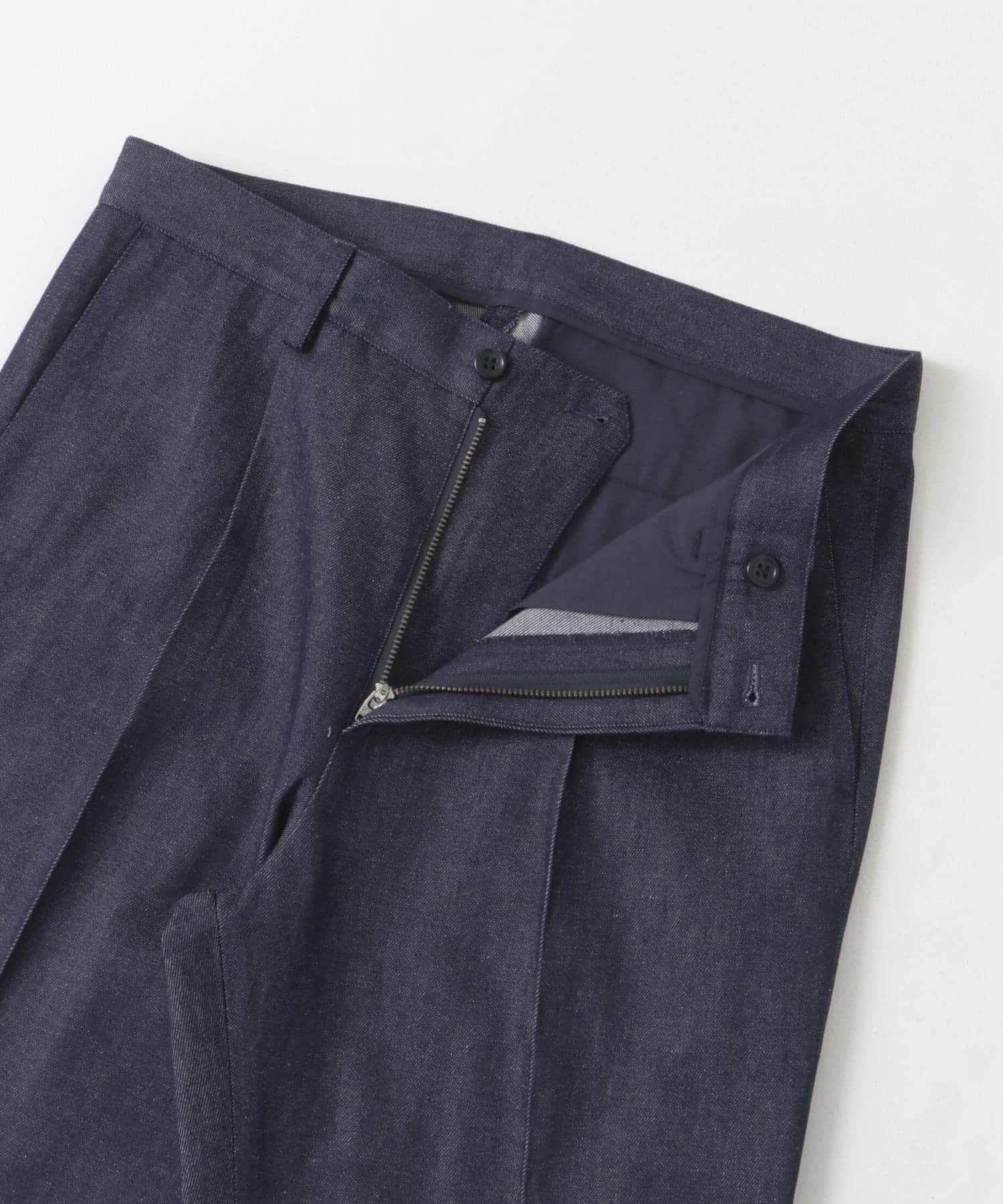 『XLサイズあり』デニムスラックスパンツ INDIGO S