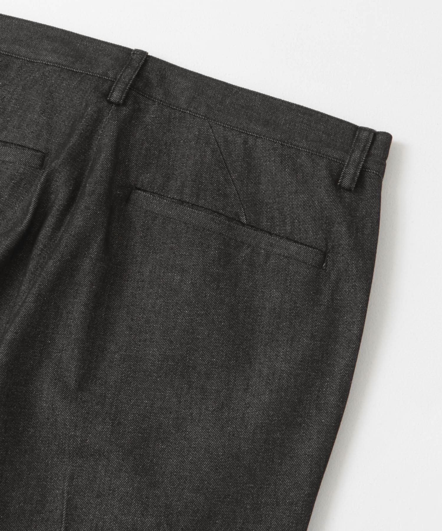 『XLサイズあり』デニムスラックスパンツ BLACK S