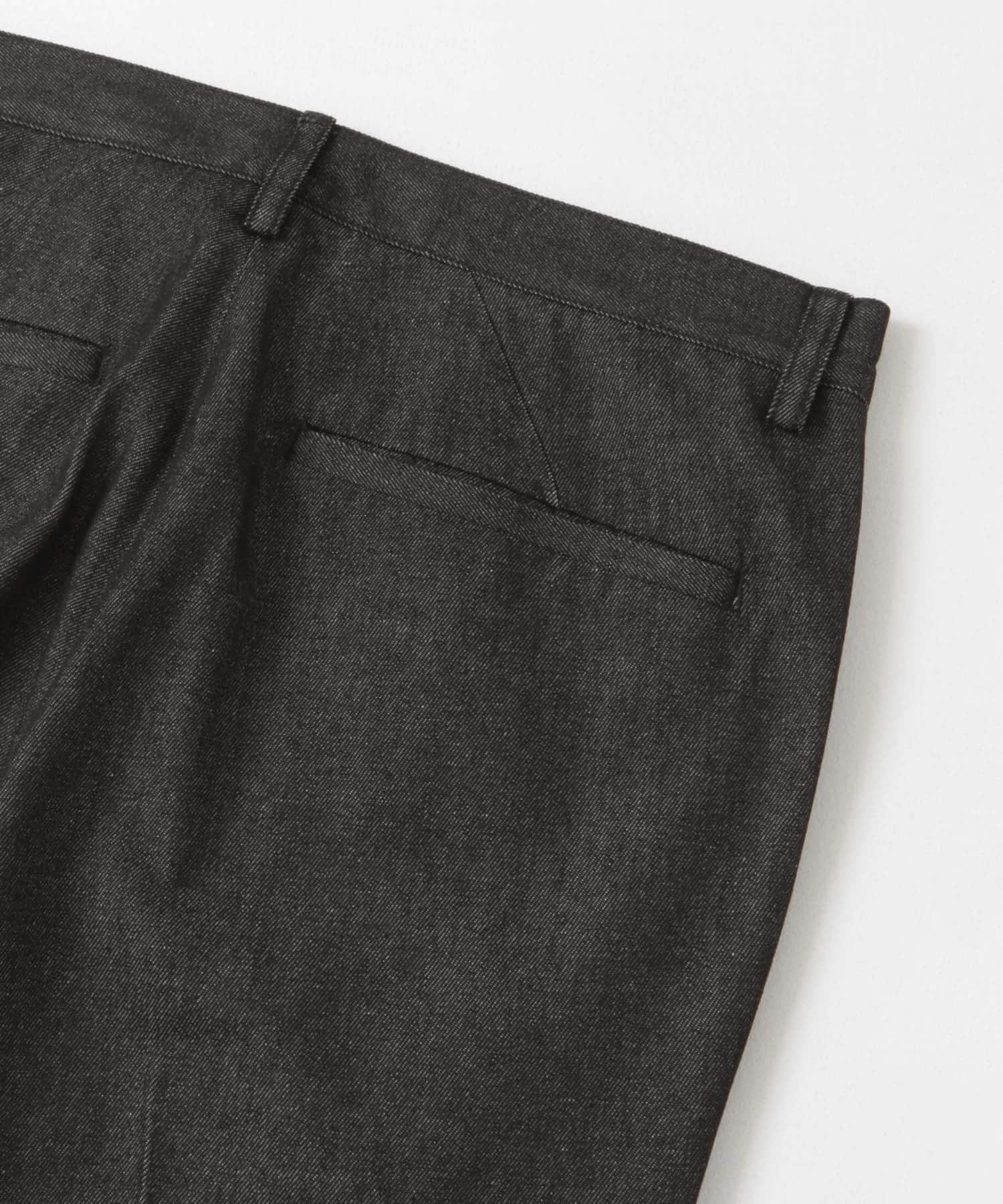 『XLサイズあり』デニムスラックスパンツ BLACK S