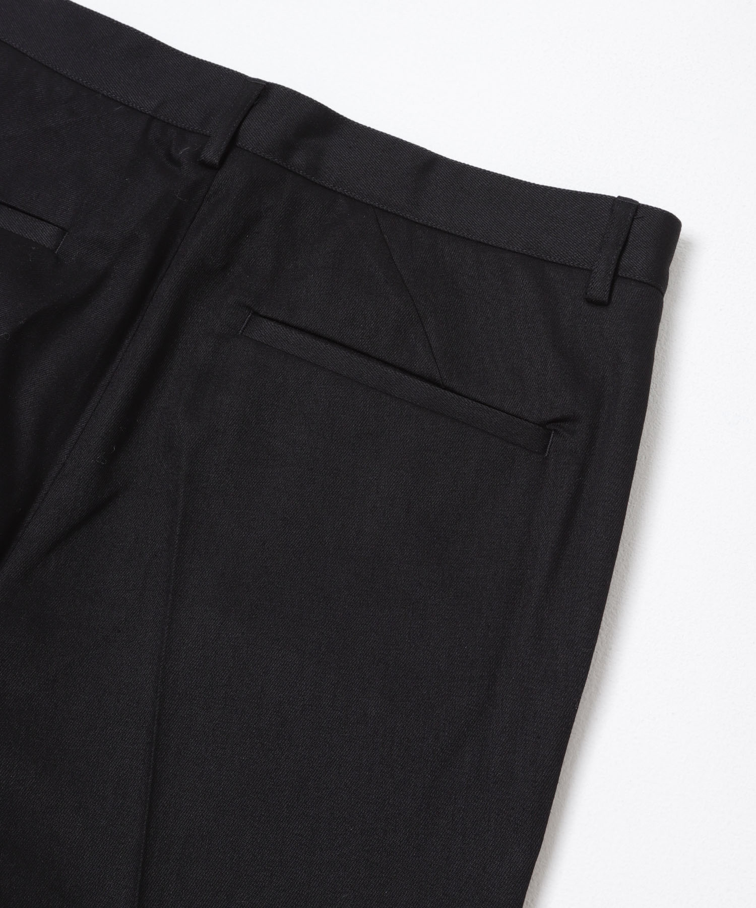 『XLサイズあり』デニムスラックスパンツ D.BLACK S