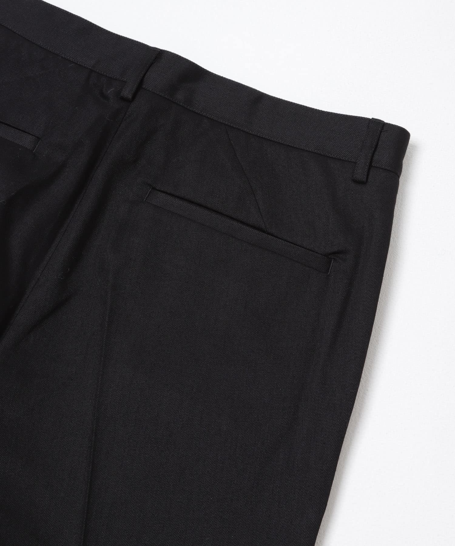 『XLサイズあり』デニムスラックスパンツ D.BLACK S