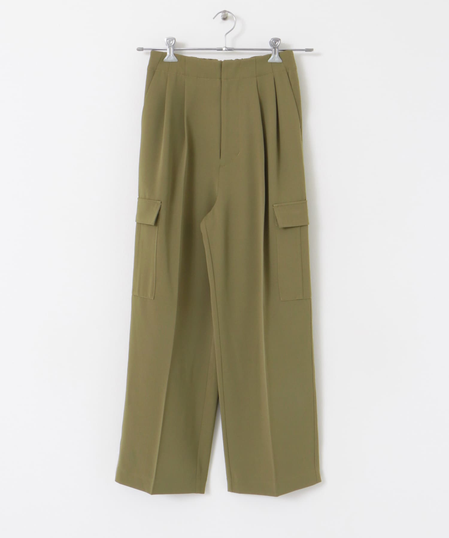 センタープレスカーゴパンツ KHAKI FREE