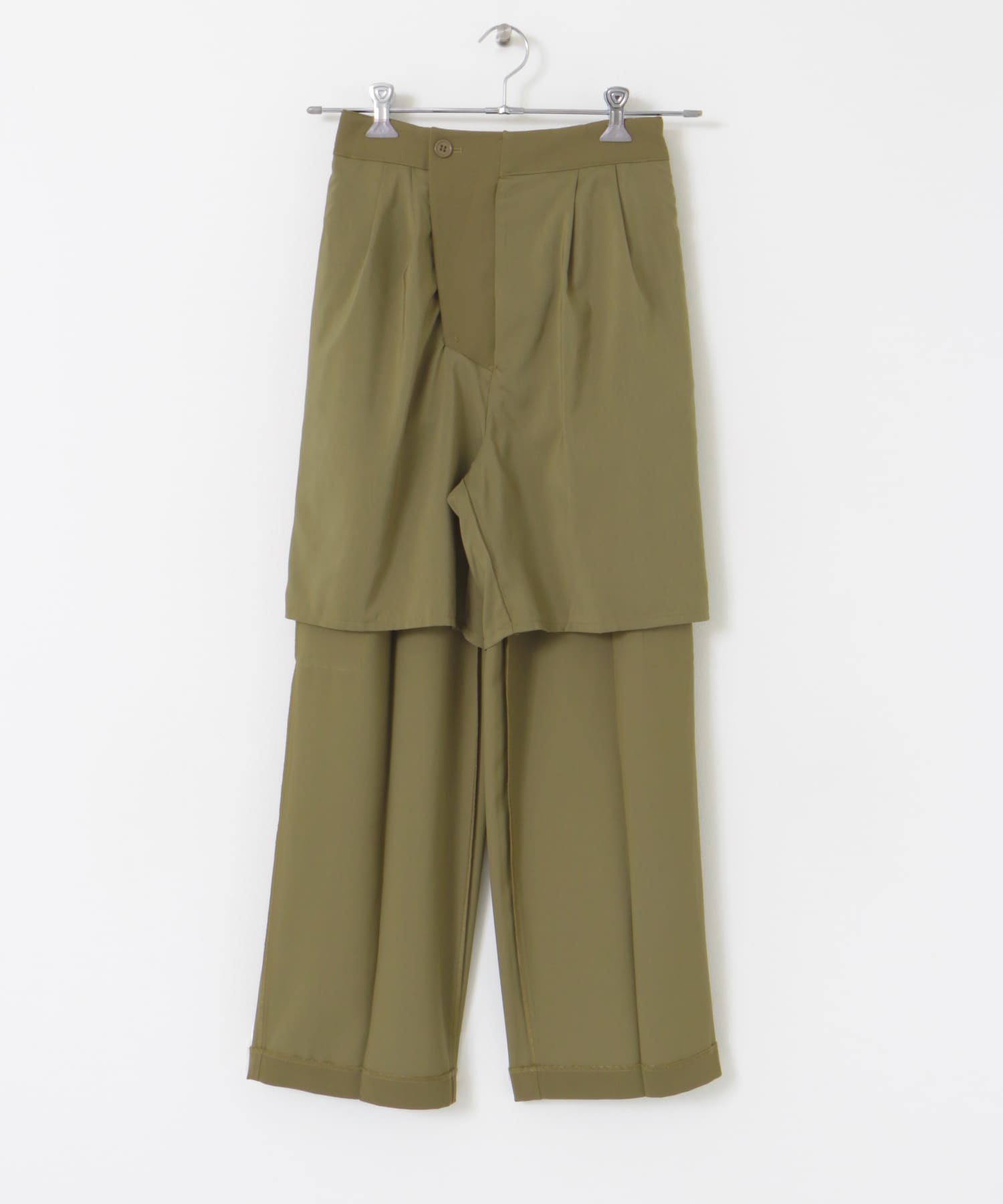 センタープレスカーゴパンツ KHAKI FREE