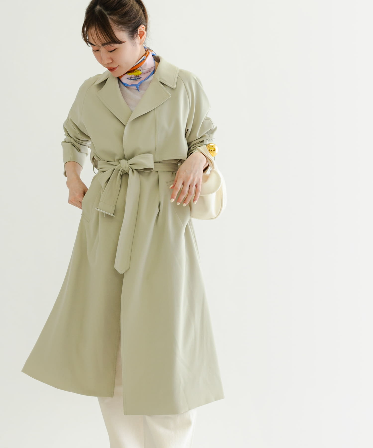 バックタックトレンチコート(36 BEIGE): アウター｜URBAN
