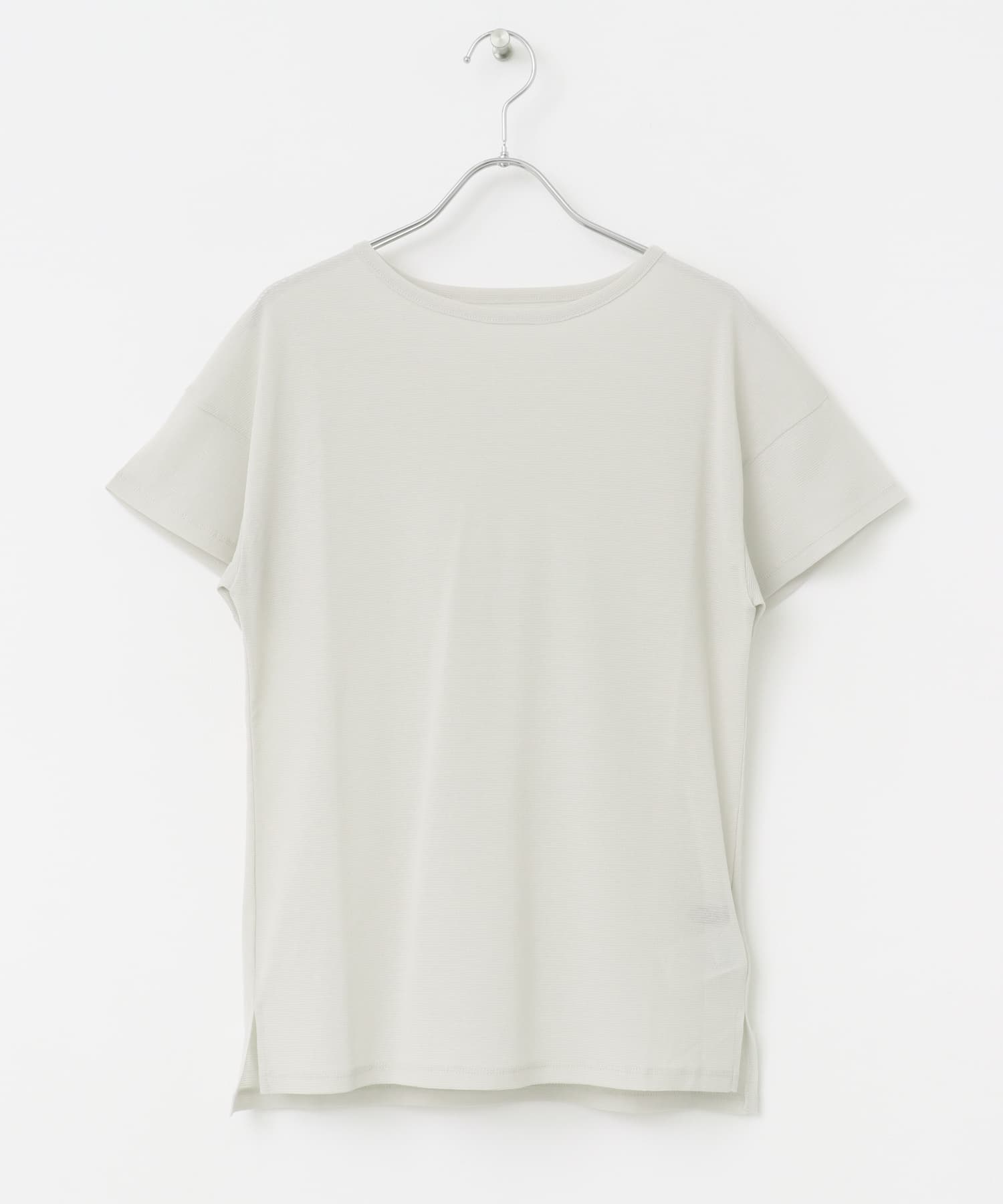 シアーフライスTシャツ L.GREIGE FREE