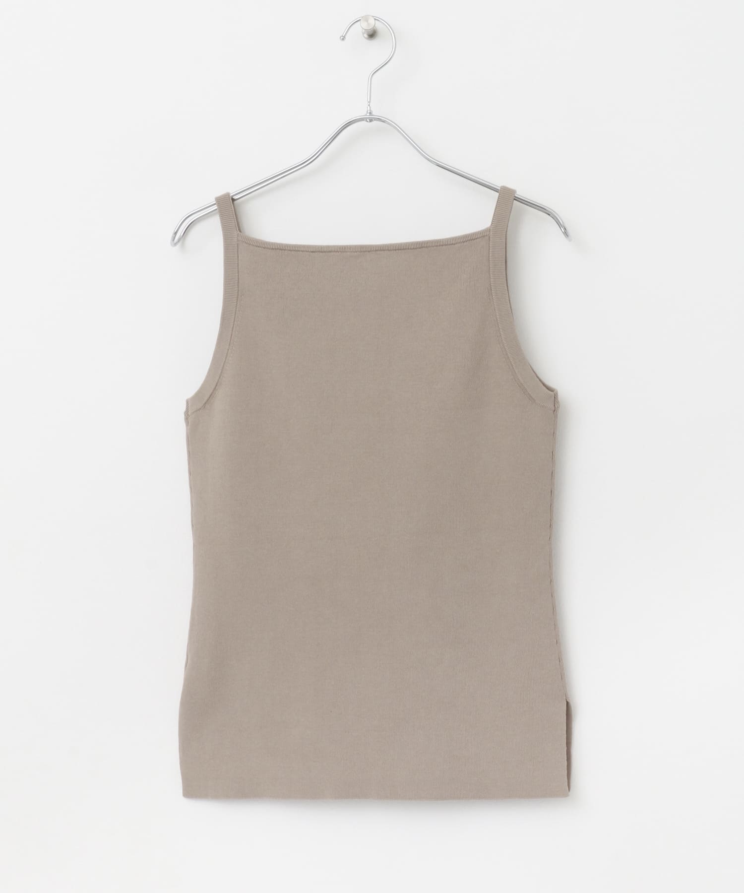 スクエアネックニットキャミソール sand FREE