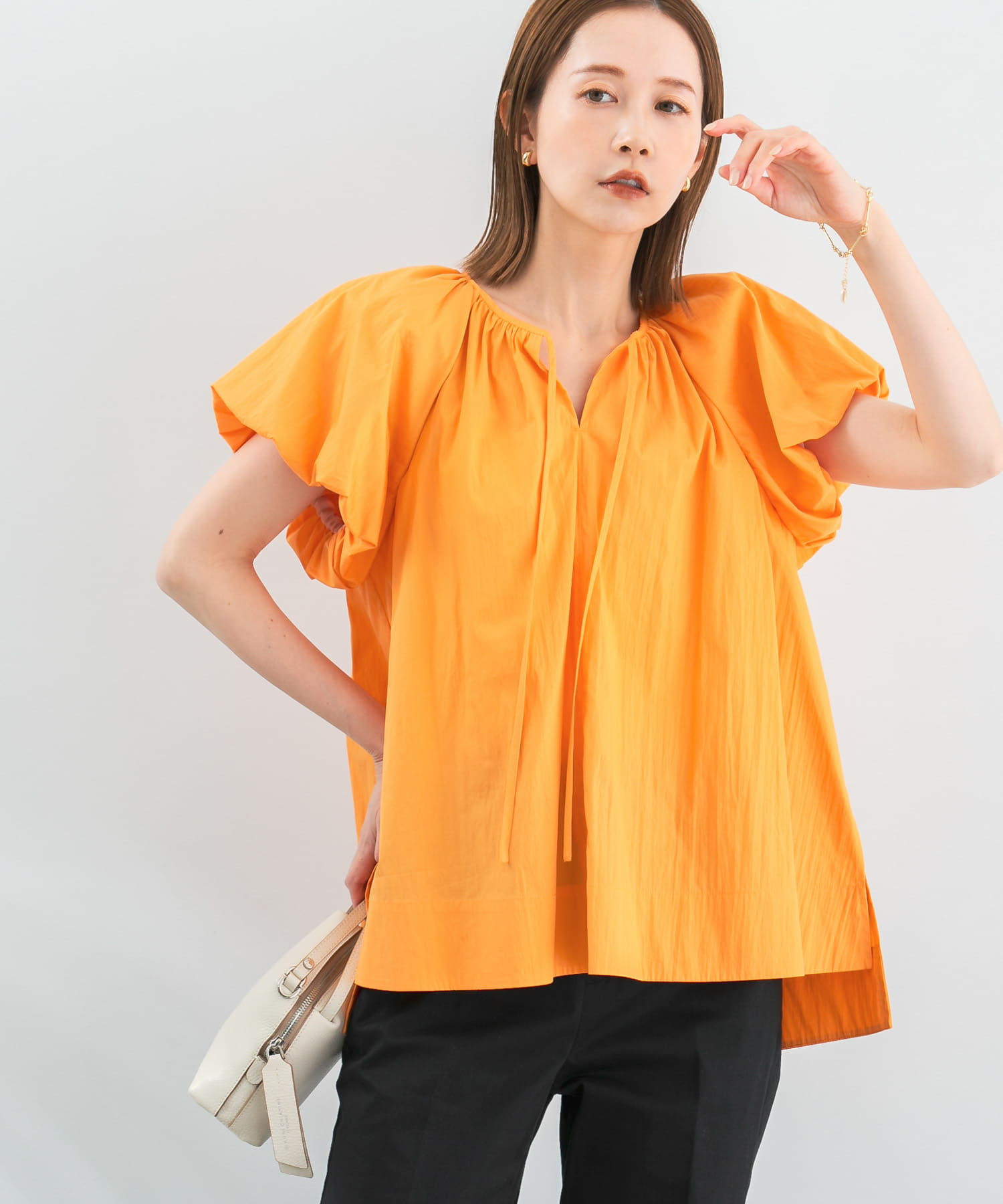 バルーンスリーブブラウス(FREE ORANGE): トップス｜URBAN RESEARCH