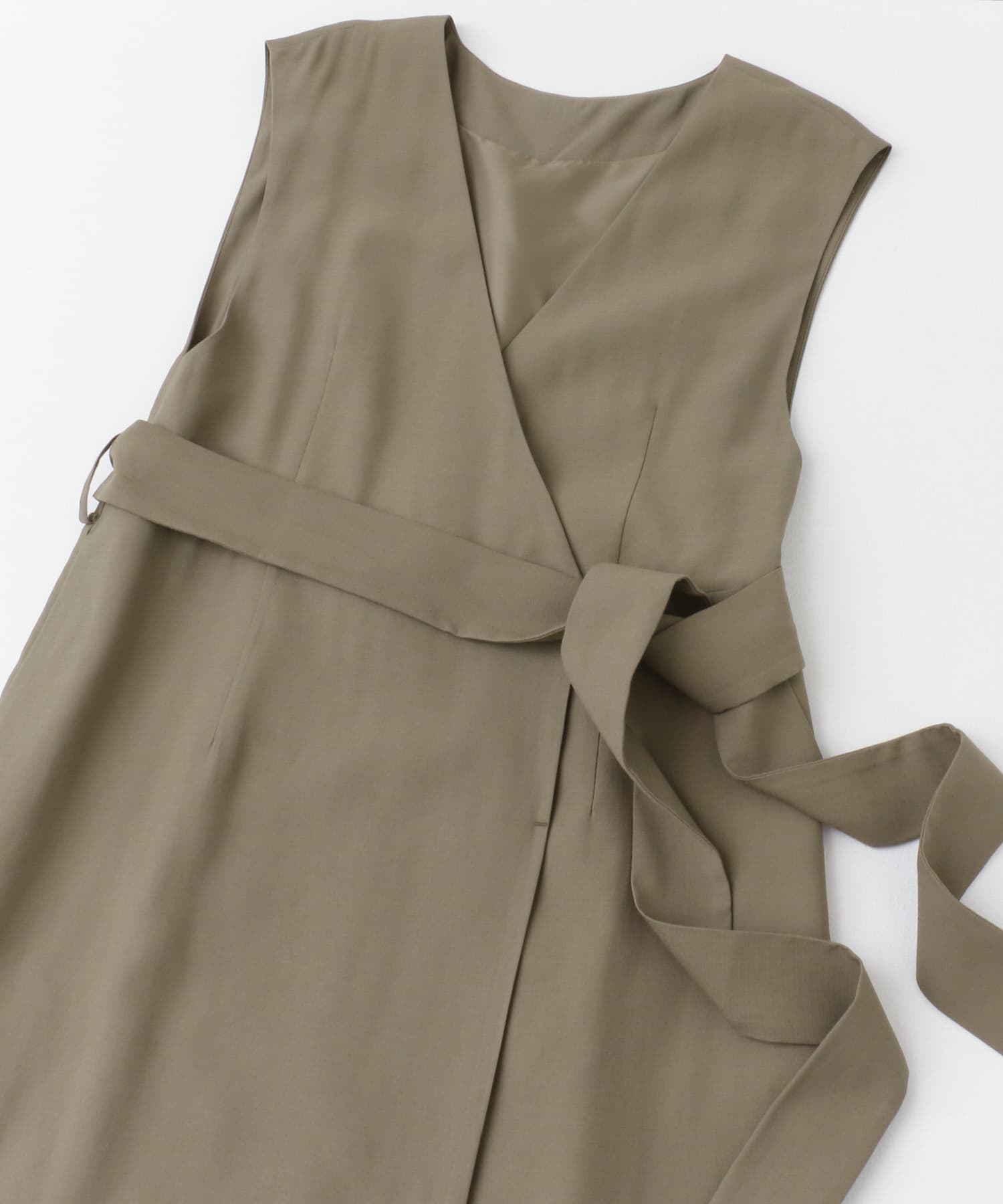 3WAYVネックジレワンピース mocha FREE