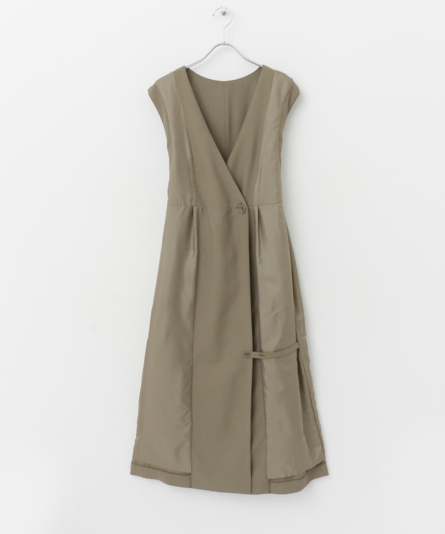 3WAYVネックジレワンピース mocha FREE